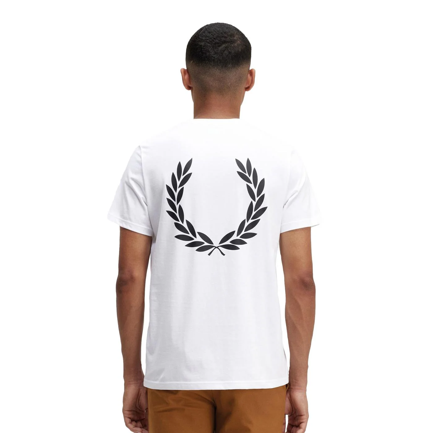 Fred Perry Back Graphic T-Shirt White - Image 2