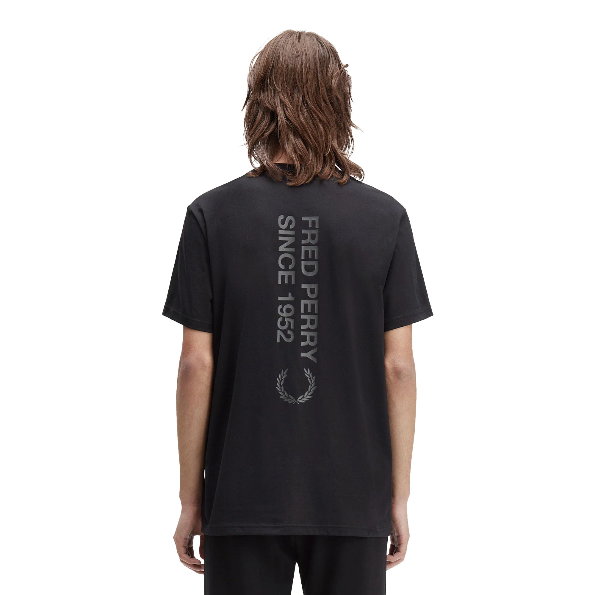 Fred Perry Bold Branding T-Shirt Black - Image 2