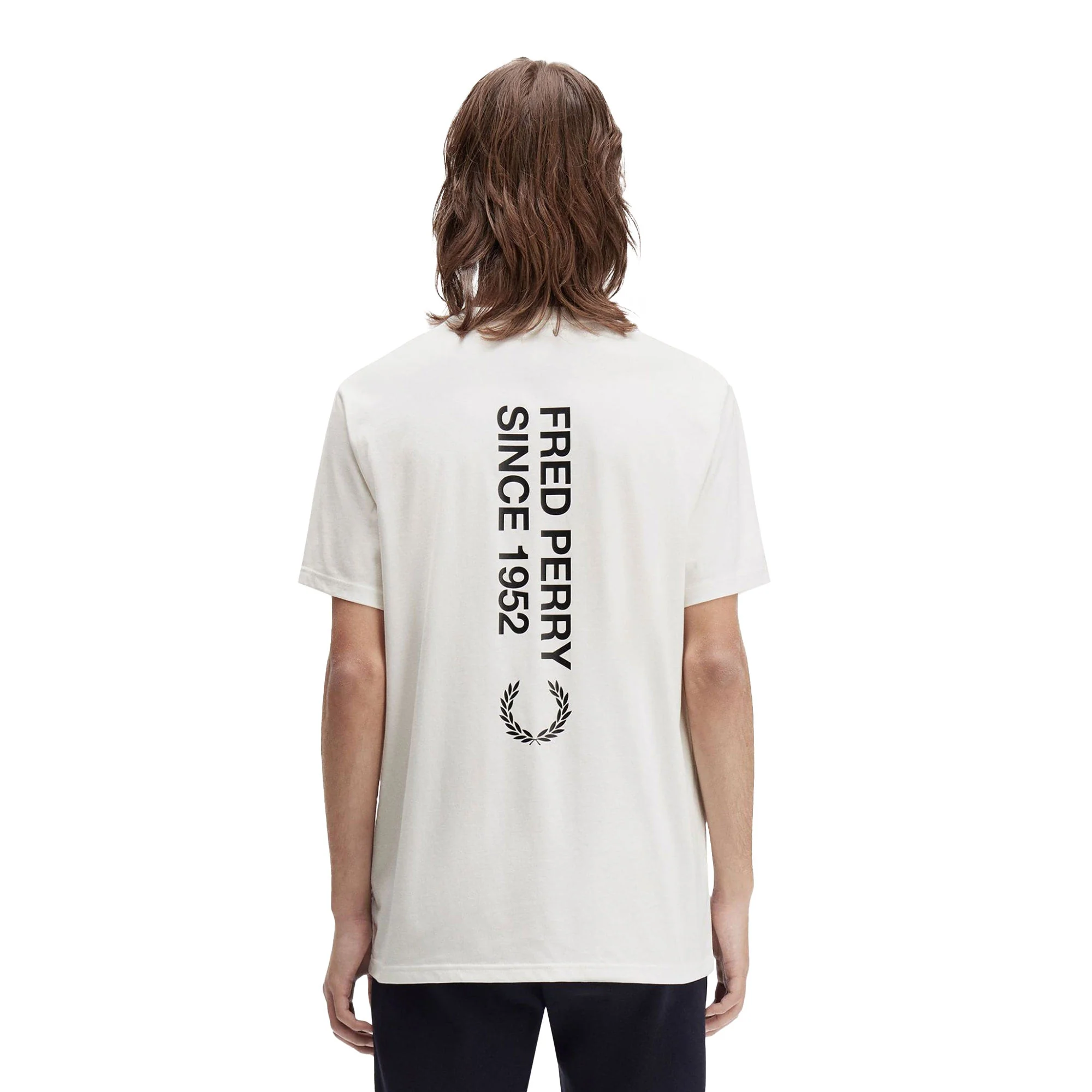 Fred Perry Bold Branding T-Shirt Snow White