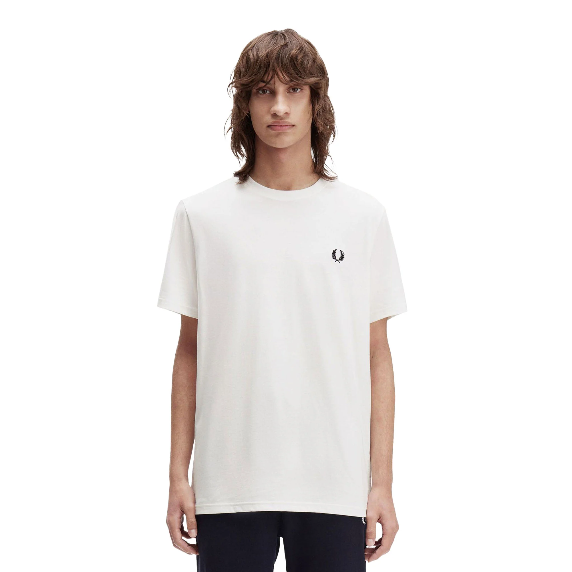 Fred Perry Bold Branding T-Shirt Snow White - Image 2