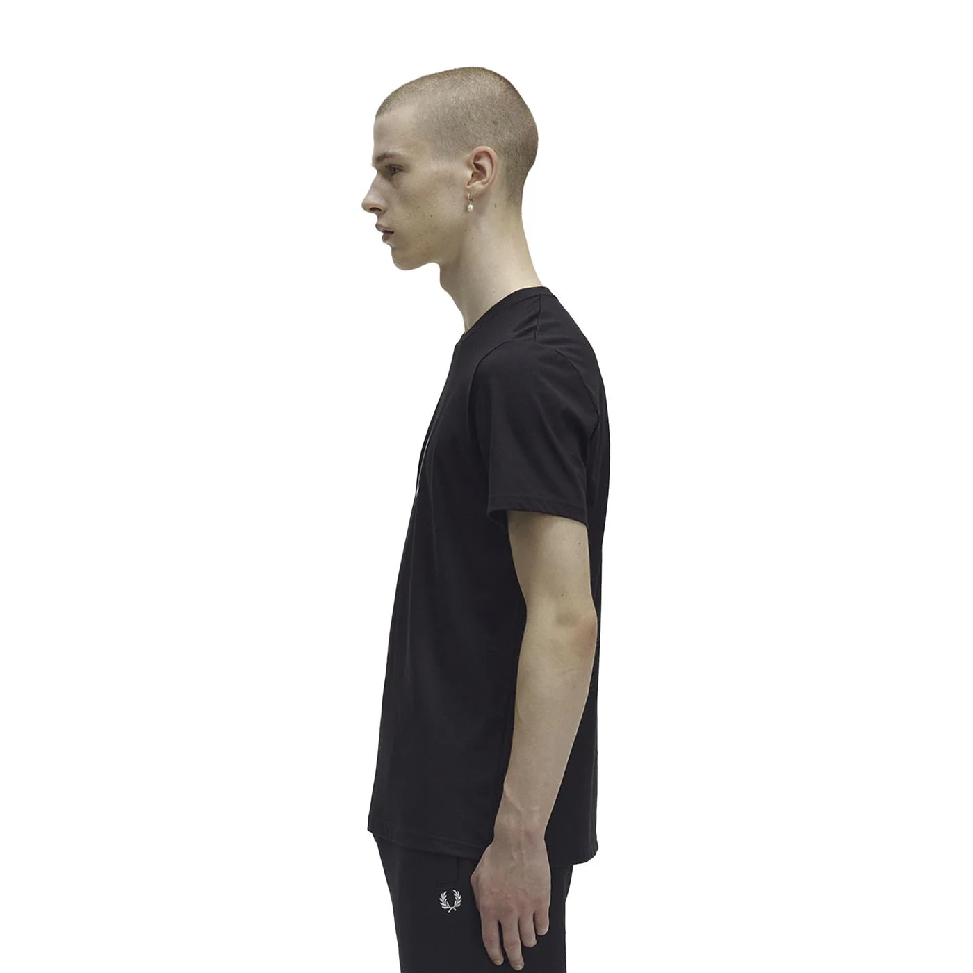 Fred Perry Circle Branding T-Shirt Black - Image 2