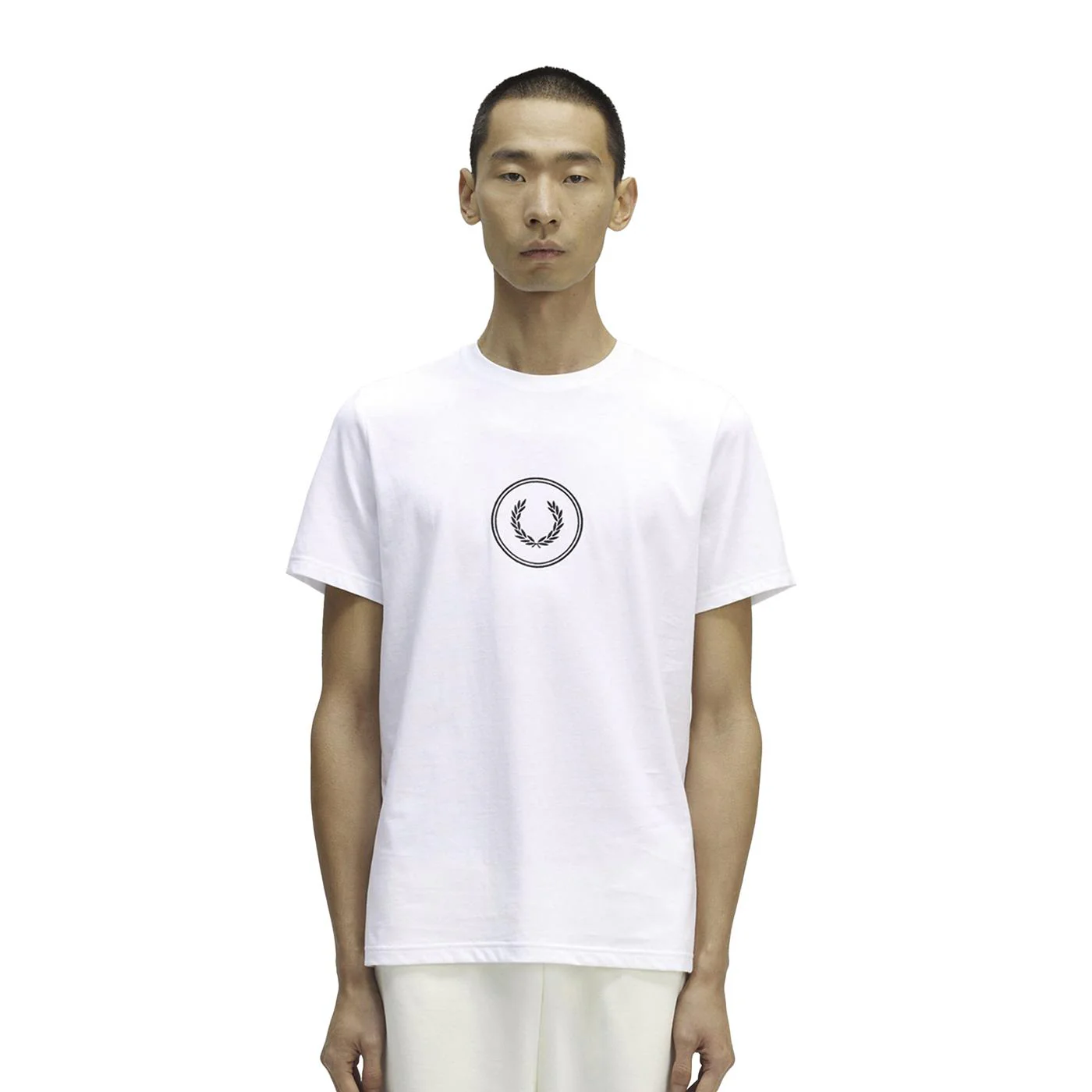 Fred Perry Circle Branding T-Shirt White
