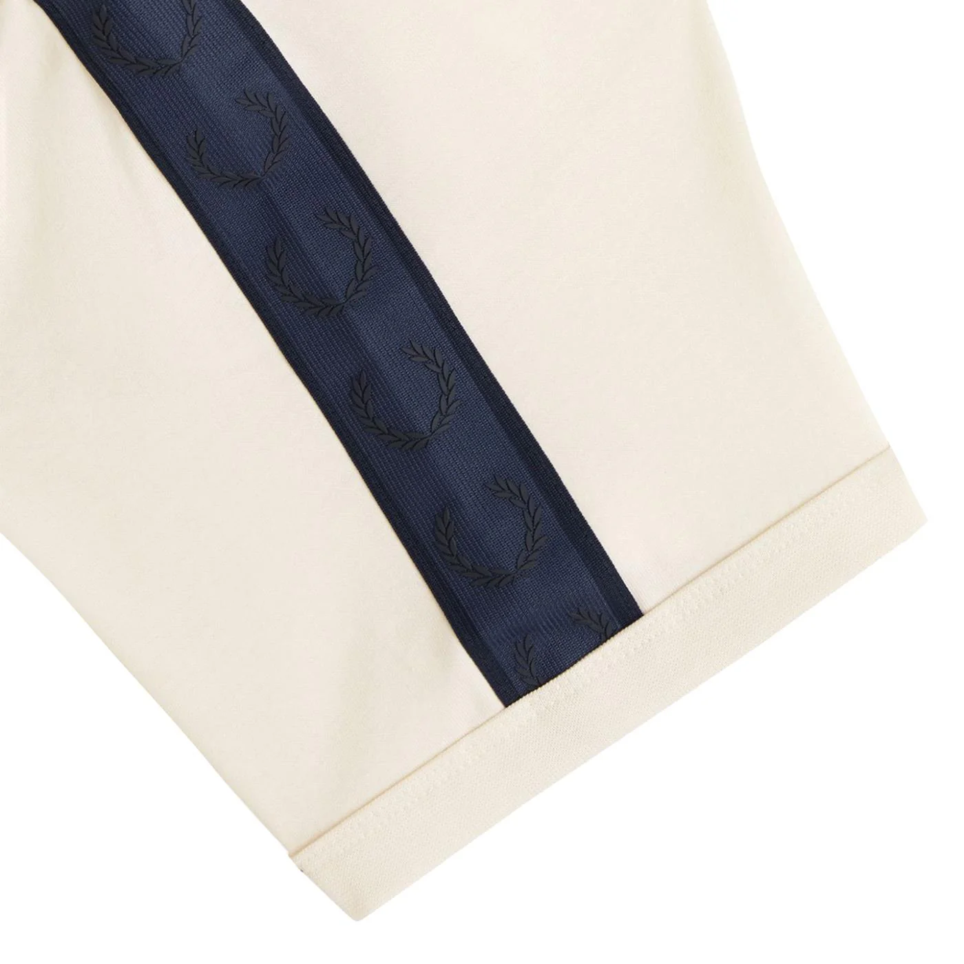 Fred Perry Contrast Tape Ringer T-Shirt Ecru - Image 4