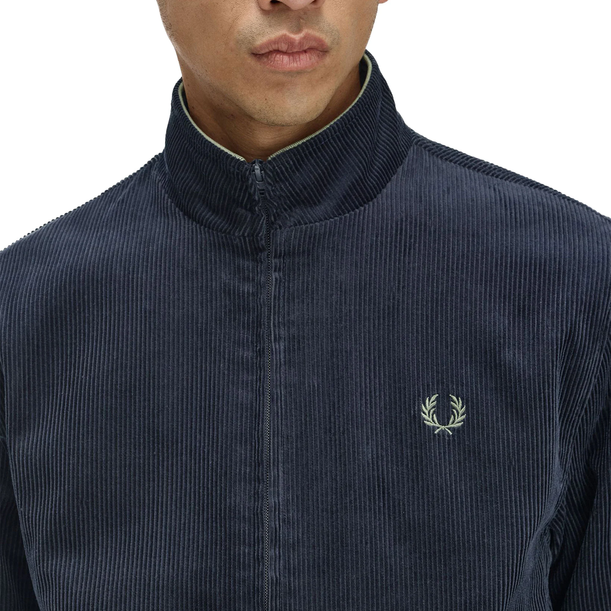 Fred Perry Cord Brentham Jacket Navy - Image 3