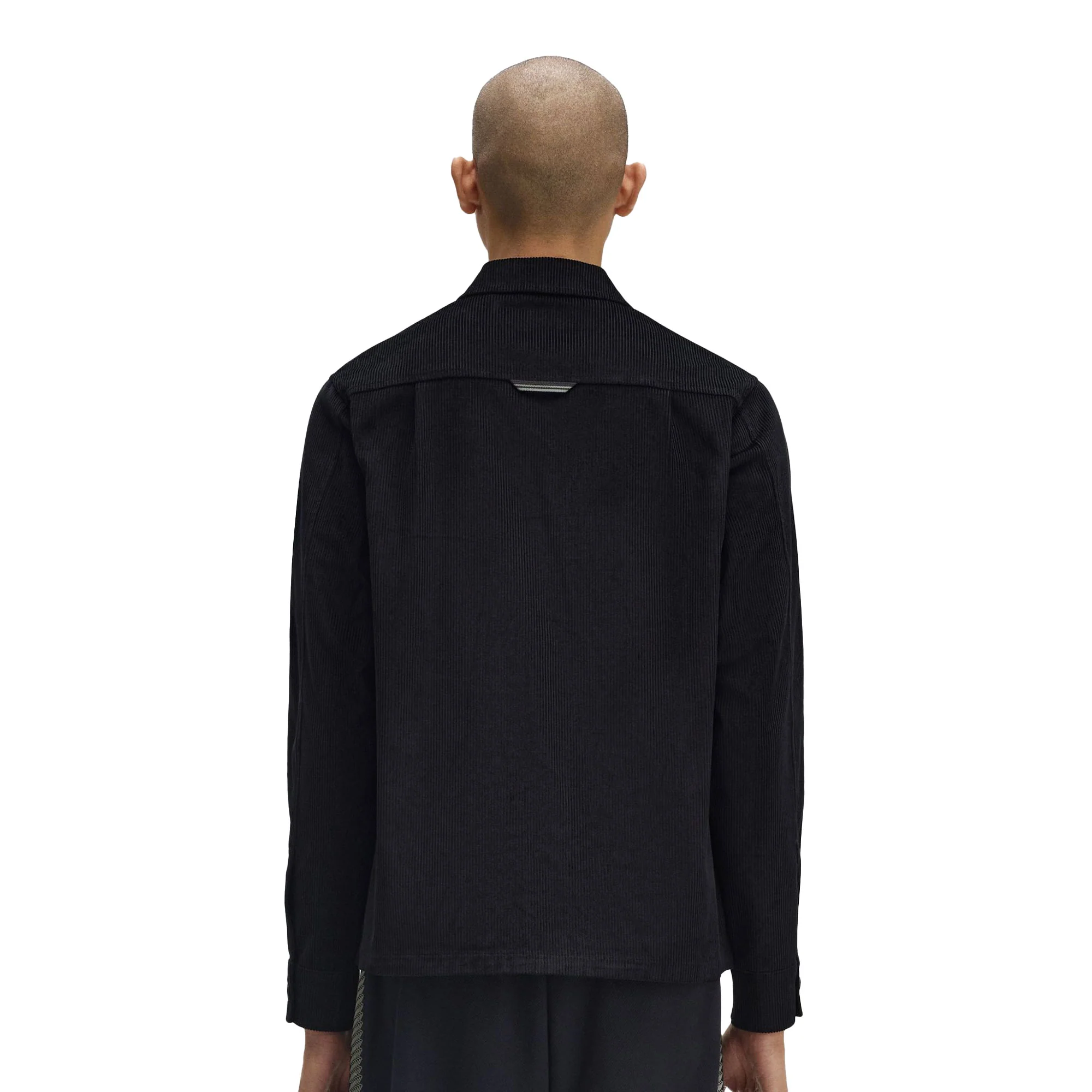 Fred Perry Corduroy Overshirt Black - Image 2