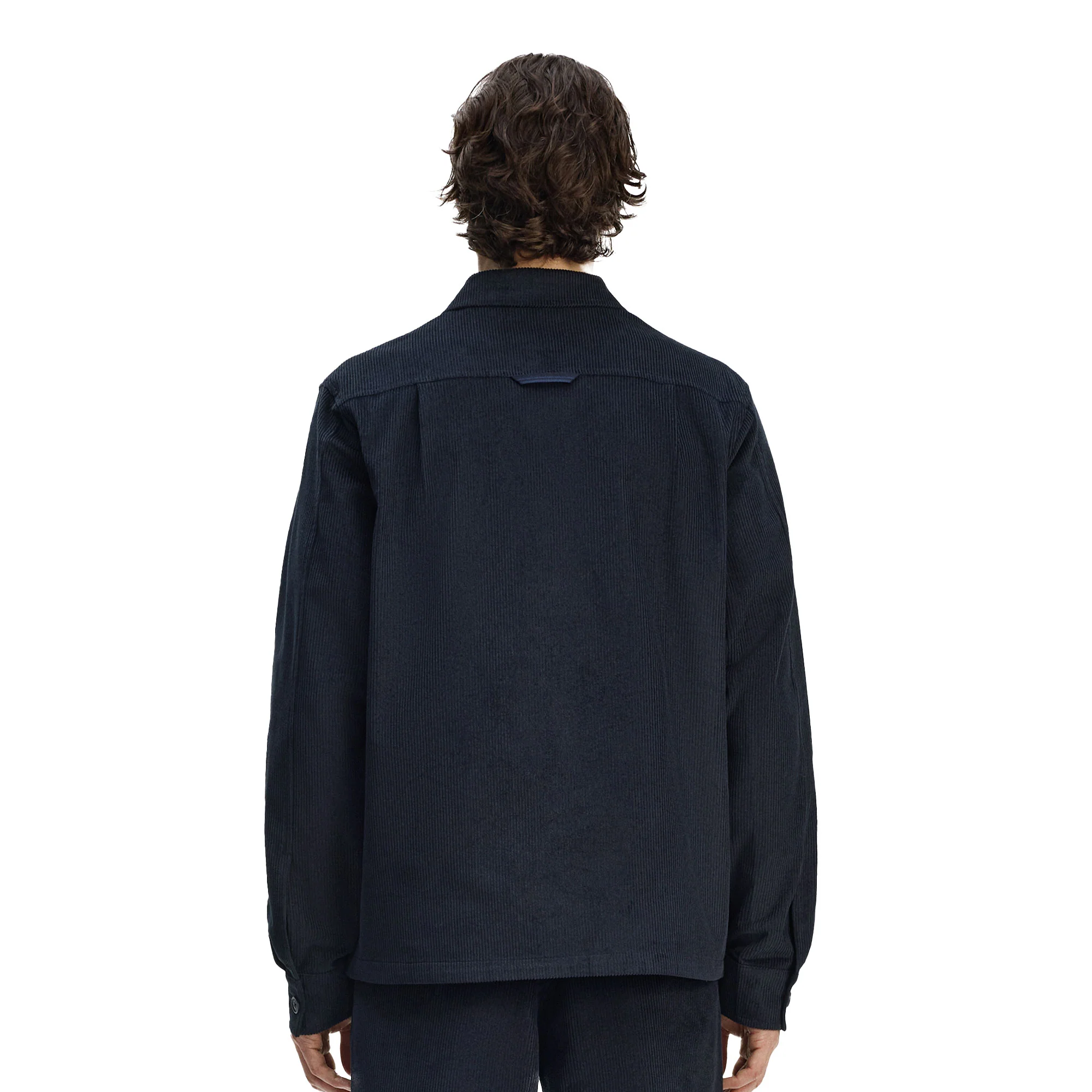 Fred Perry Corduroy Overshirt Navy/White - Image 2