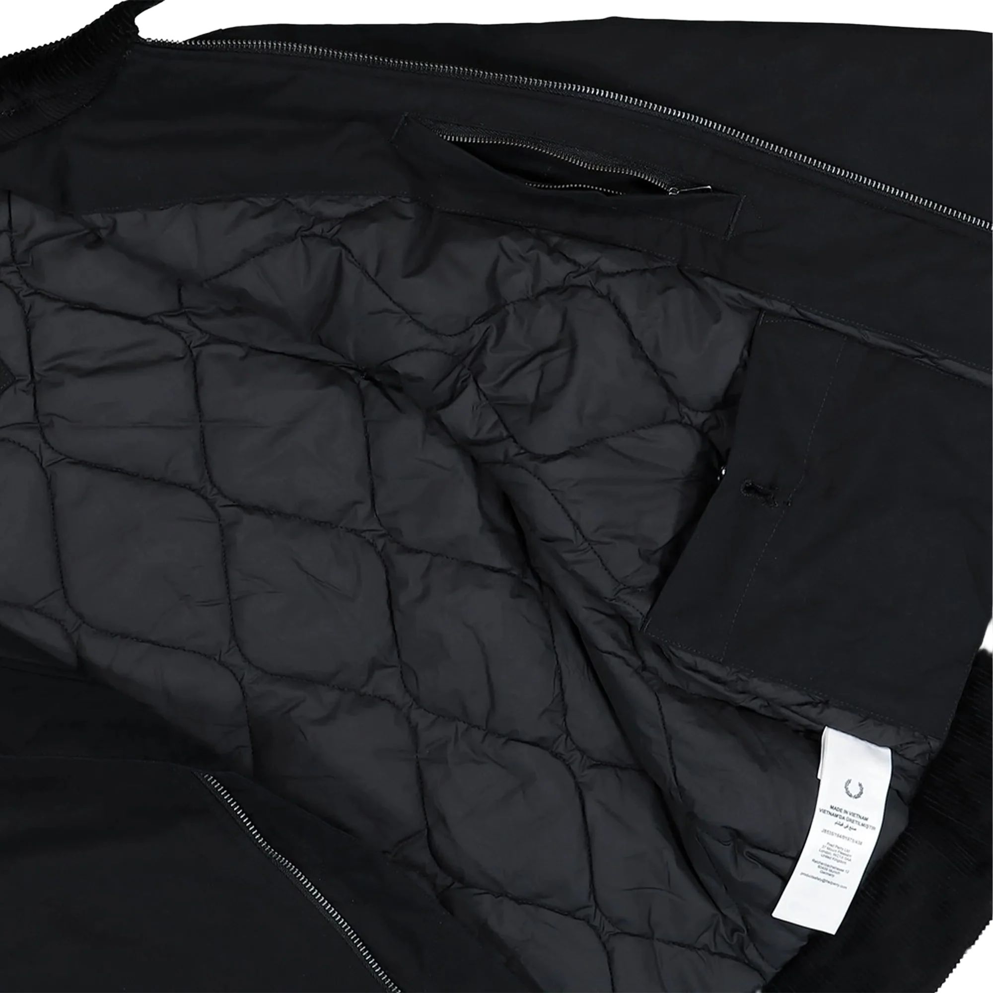 Fred Perry Cotton Caban Jacket Black - Image 5