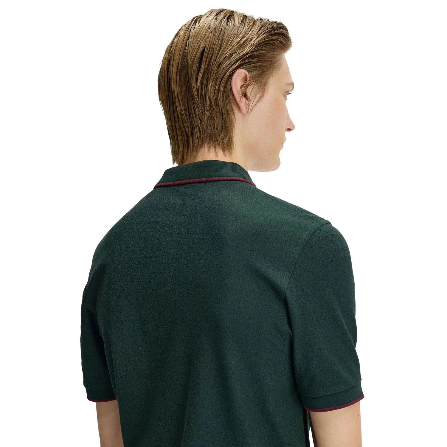 Fred Perry Crepe Piqué Polo Shirt Grassroots - Image 3
