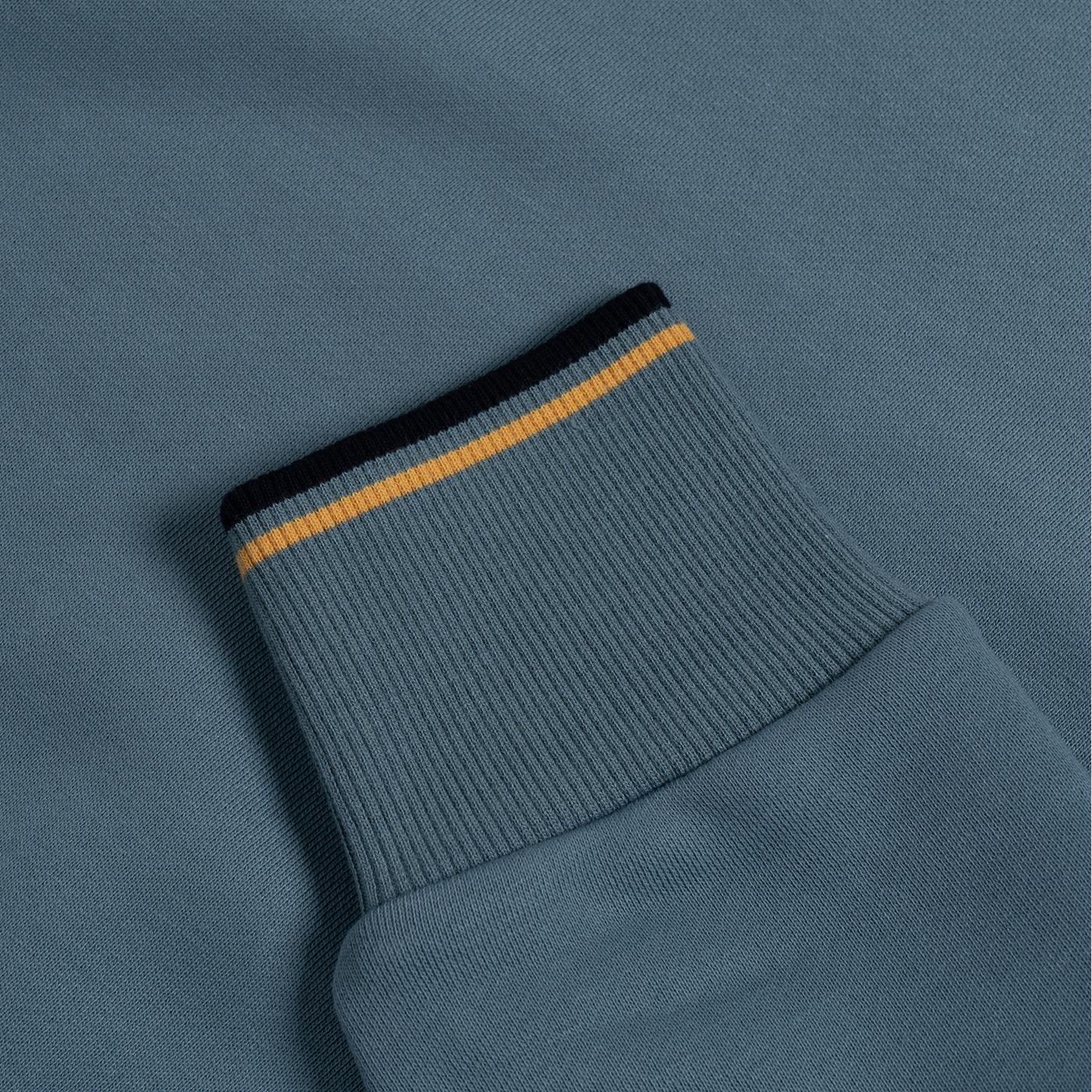 Fred Perry Crew Neck Sweatshirt Ash Blue - Image 4