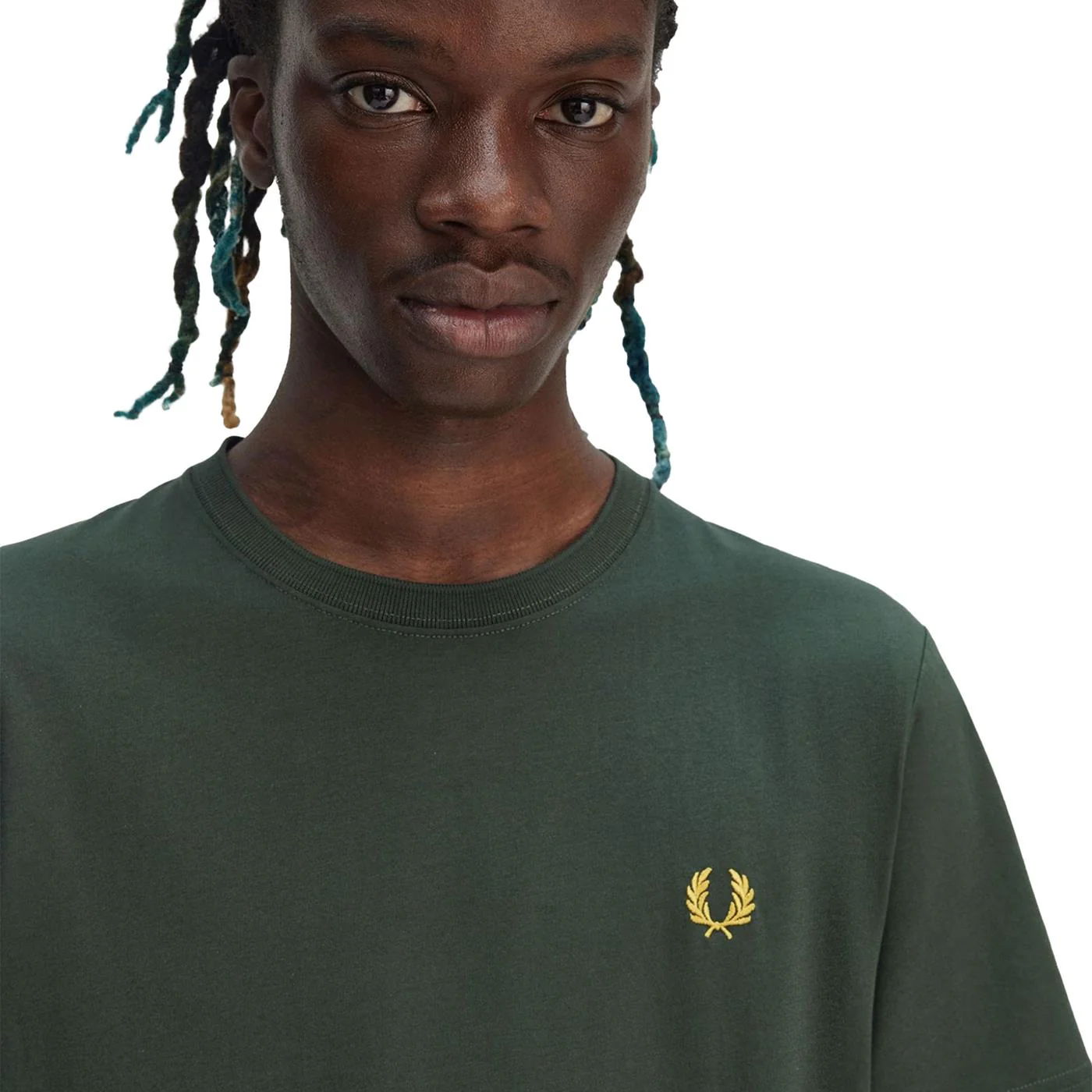 Fred Perry Crew Neck T-Shirt Court Green - Image 3