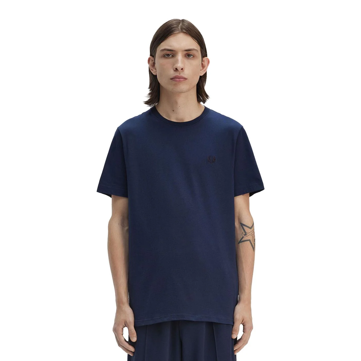 Fred Perry Crew Neck T-Shirt Tennis Blue