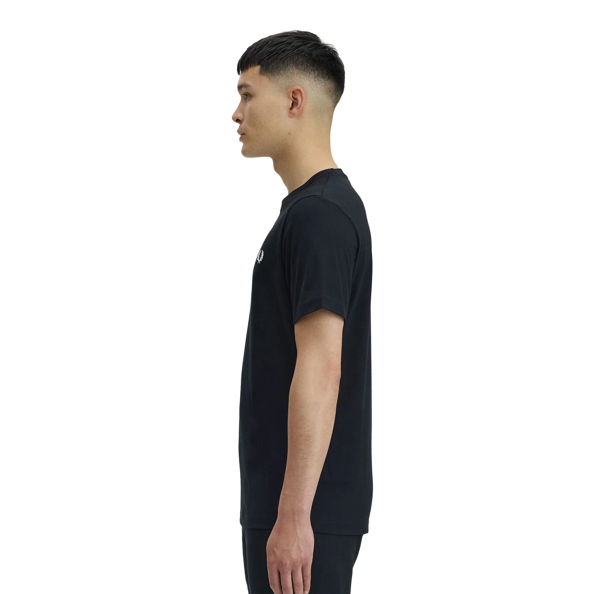 Fred Perry Crew T-Shirt Black - Image 2