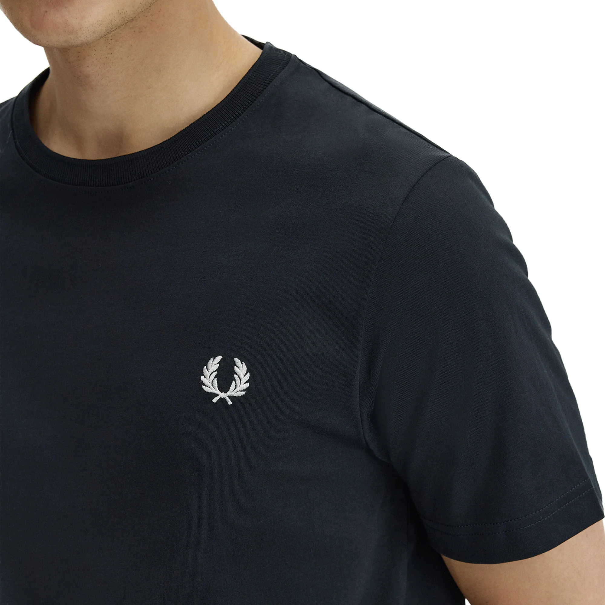 Fred Perry Crew T-Shirt Black - Image 3