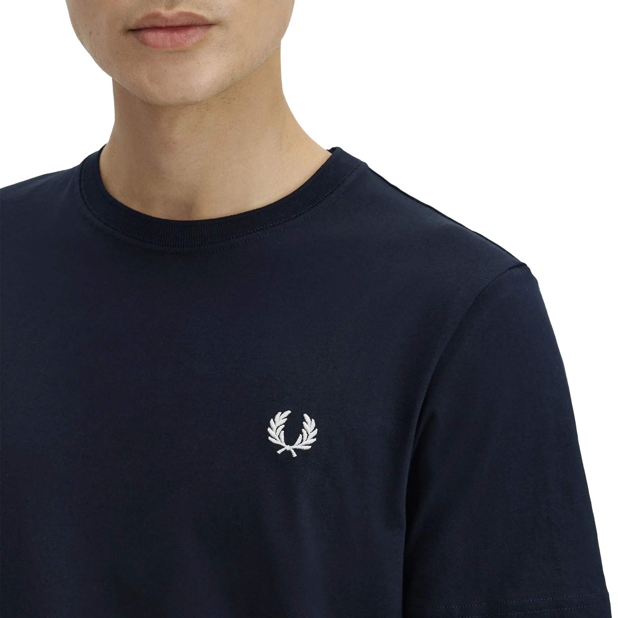 Fred Perry Crew T-Shirt Navy - Image 3
