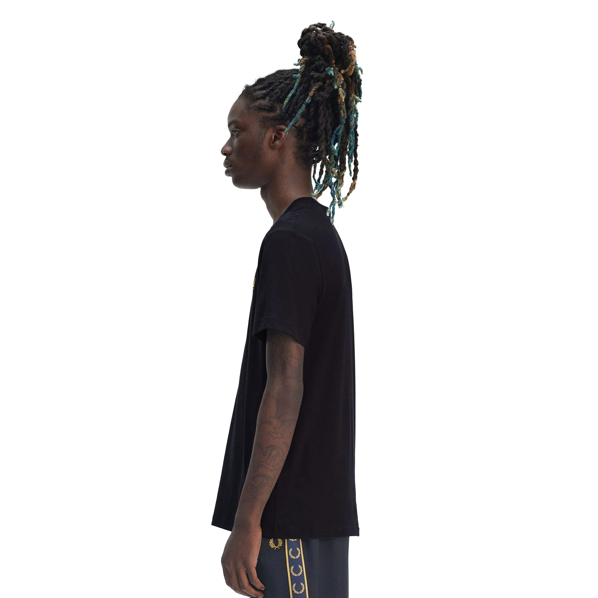 Fred Perry Crew T-Shirt Navy/Honeycomb - Image 2