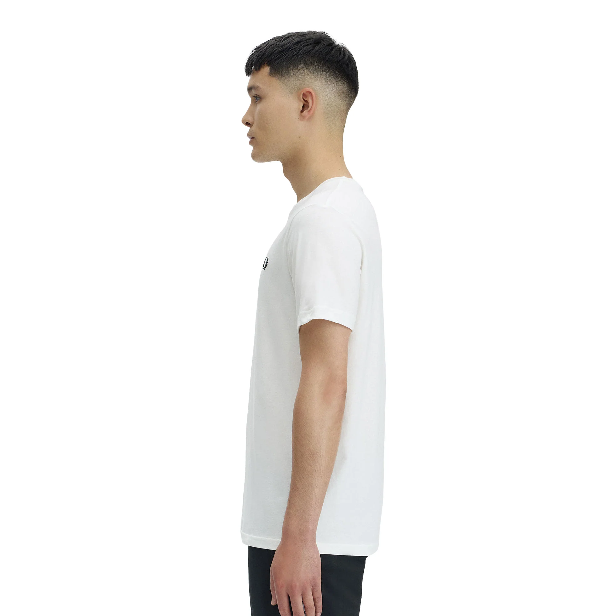 Fred Perry Crew T-Shirt Snow White - Image 2