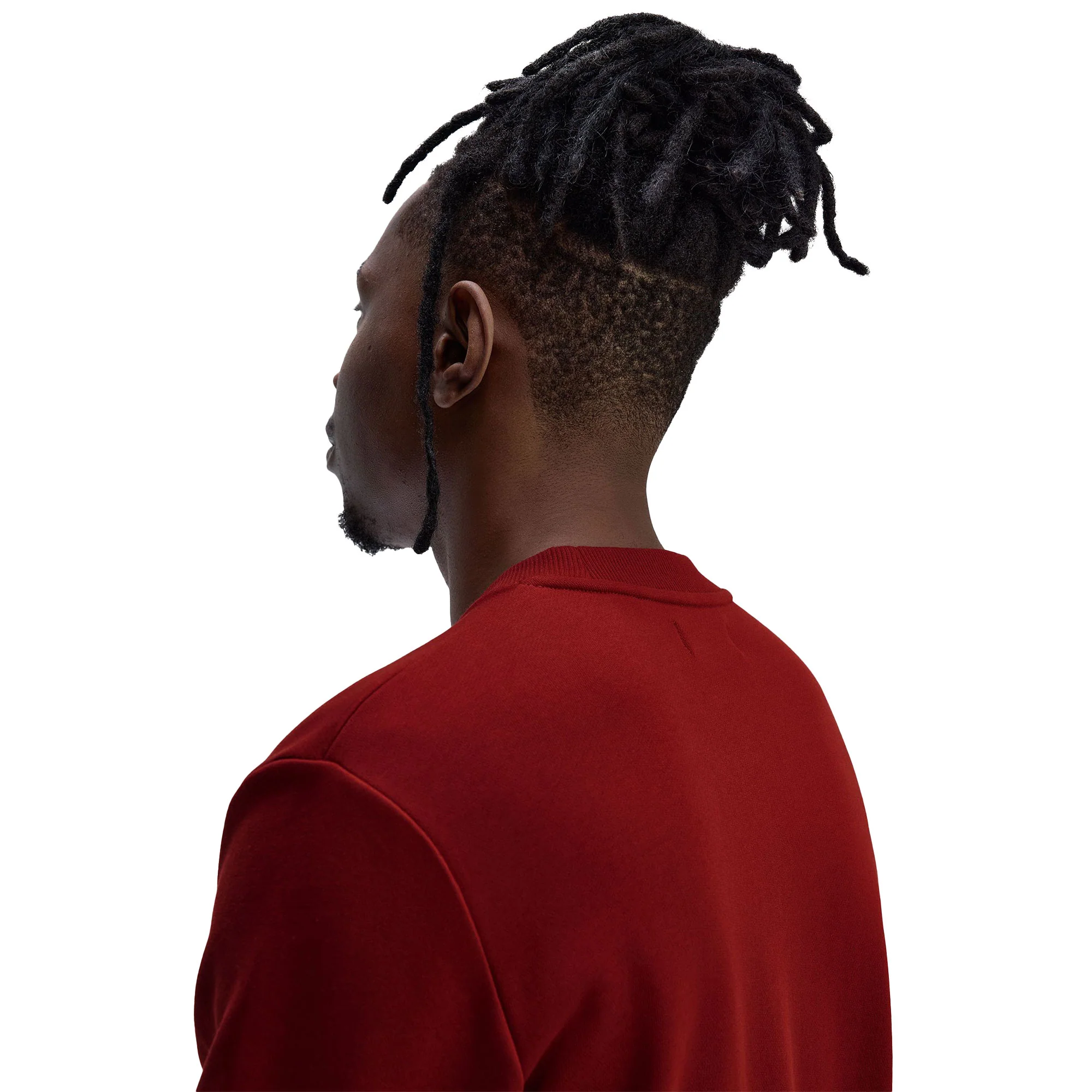 Fred Perry Crewneck Sweatshirt Burnt Red/Sport Green/Navy - Image 2