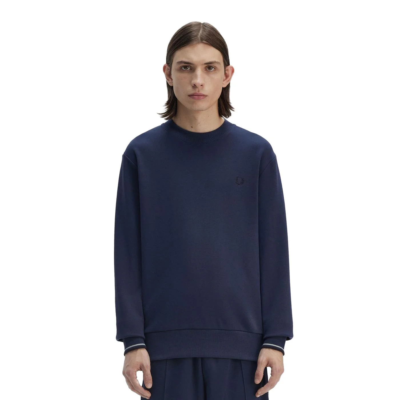 Fred Perry Crewneck Sweatshirt Tennis Blue