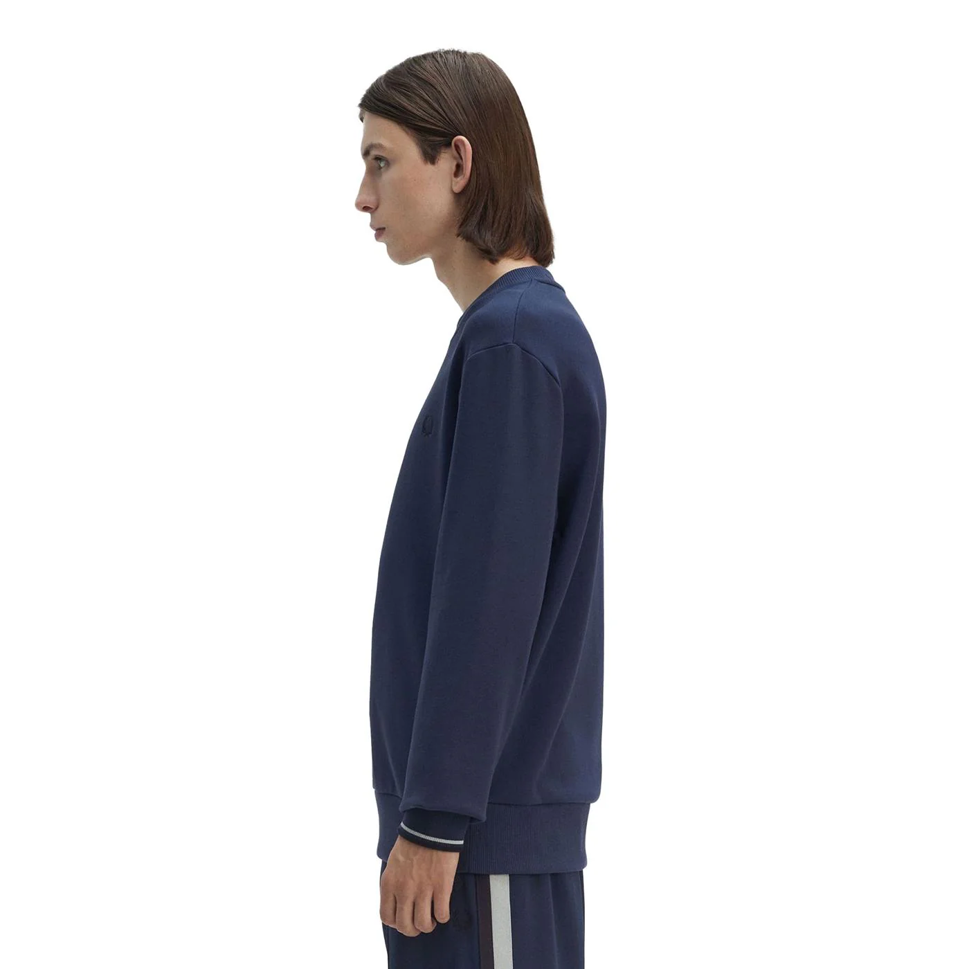 Fred Perry Crewneck Sweatshirt Tennis Blue - Image 2