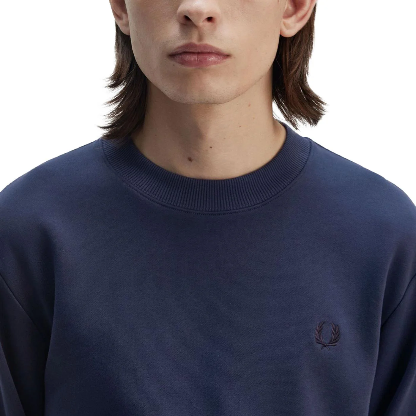 Fred Perry Crewneck Sweatshirt Tennis Blue - Image 3