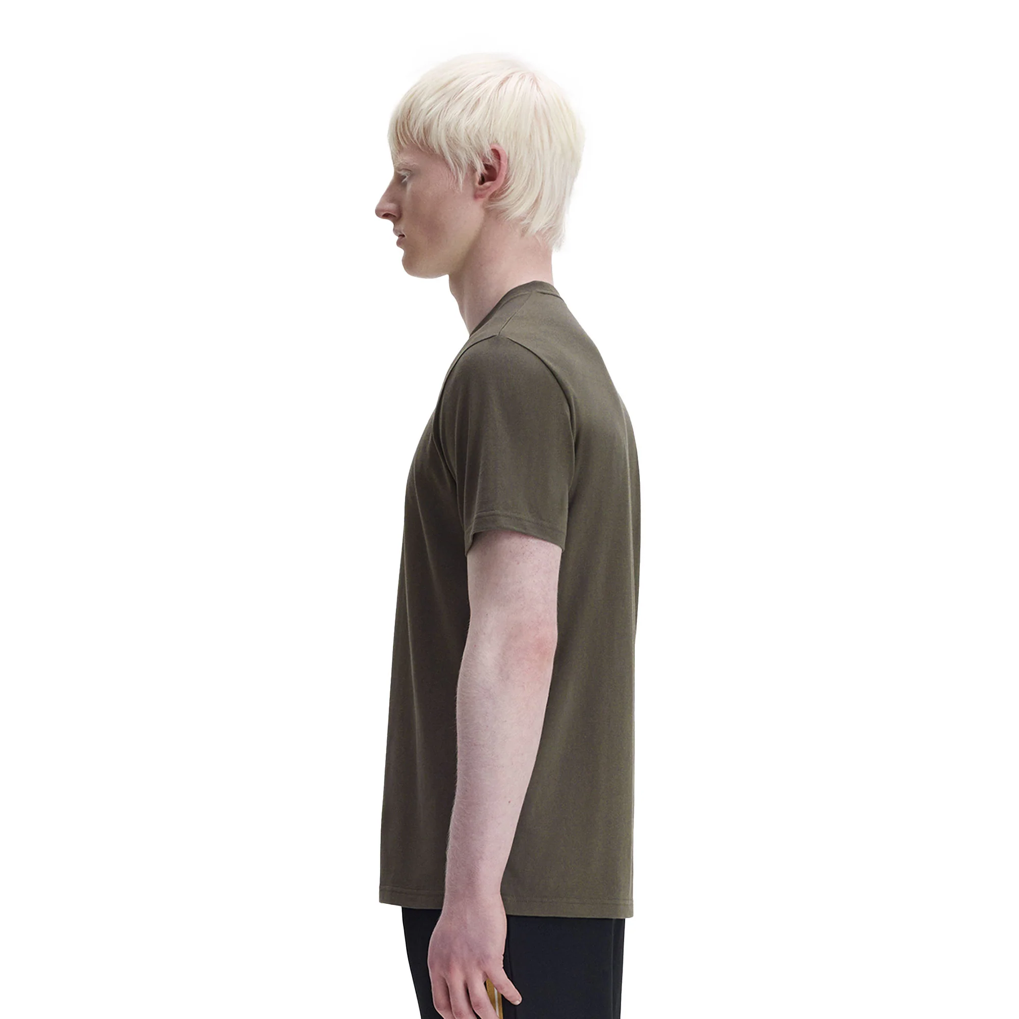 Fred Perry Embroidered T-Shirt Field Green - Image 2