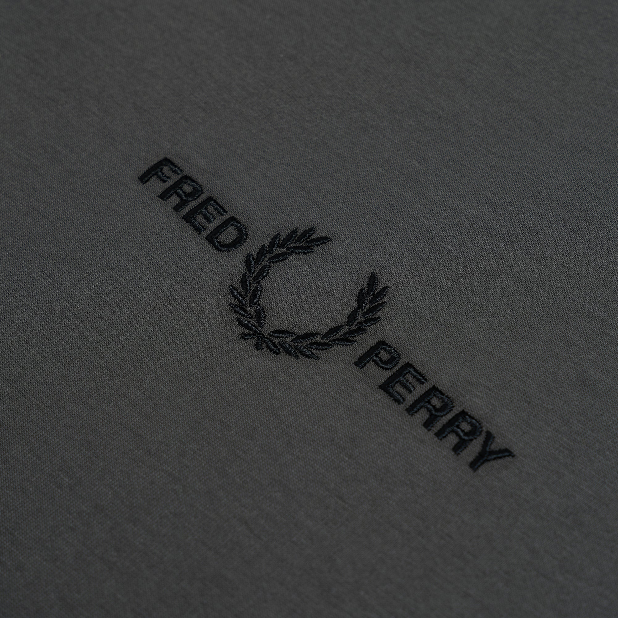 Fred Perry Embroidered T-Shirt Field Green - Image 2