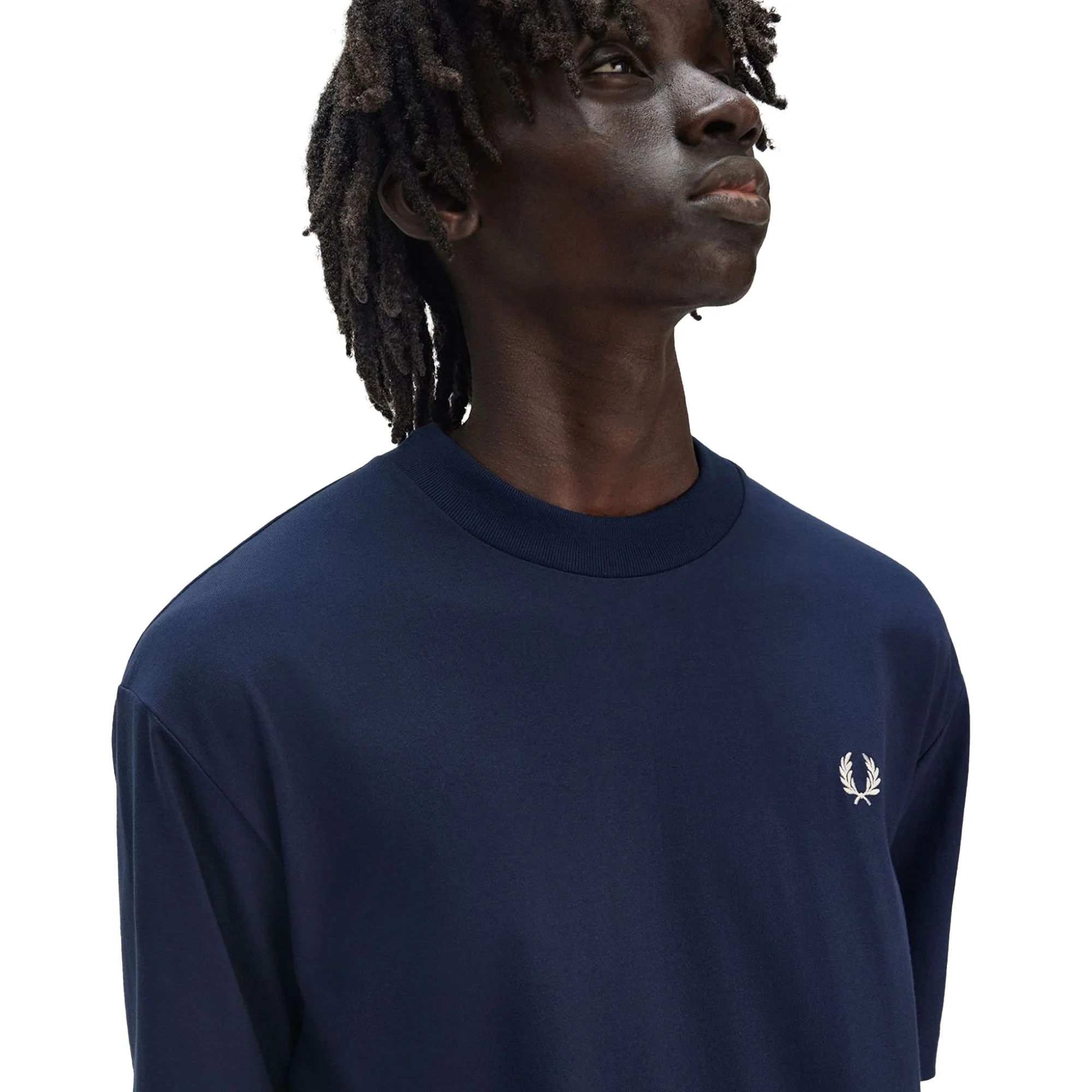 Fred Perry Embroidered T-Shirt Tennis Blue - Image 4