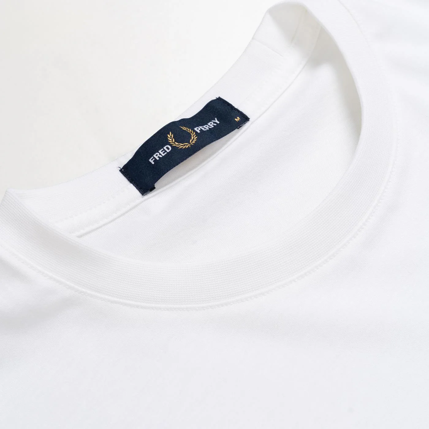 Fred Perry Flocked Laurel Wreath T-Shirt White - Image 2