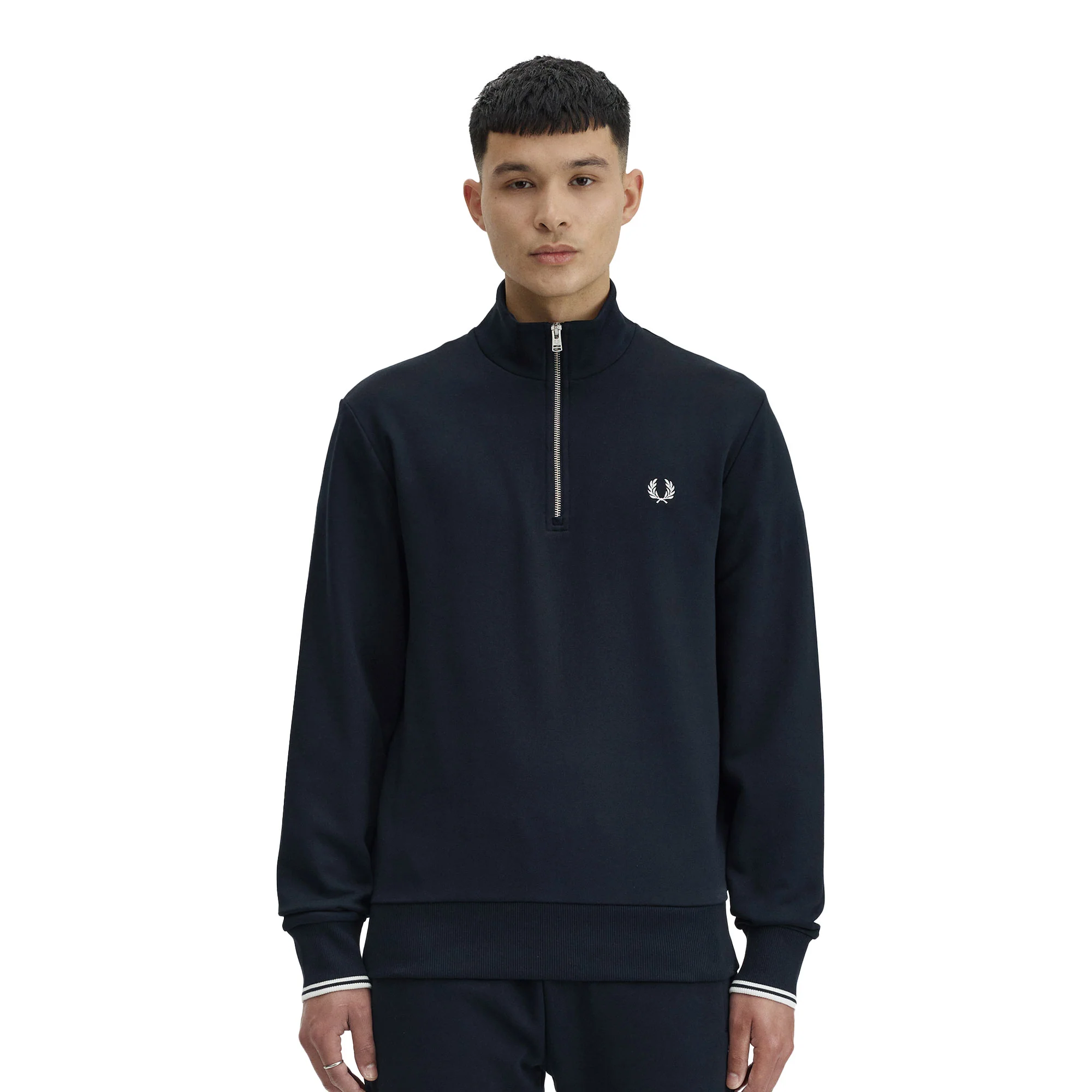 Fred Perry Half-Zip Sweatshirt Navy