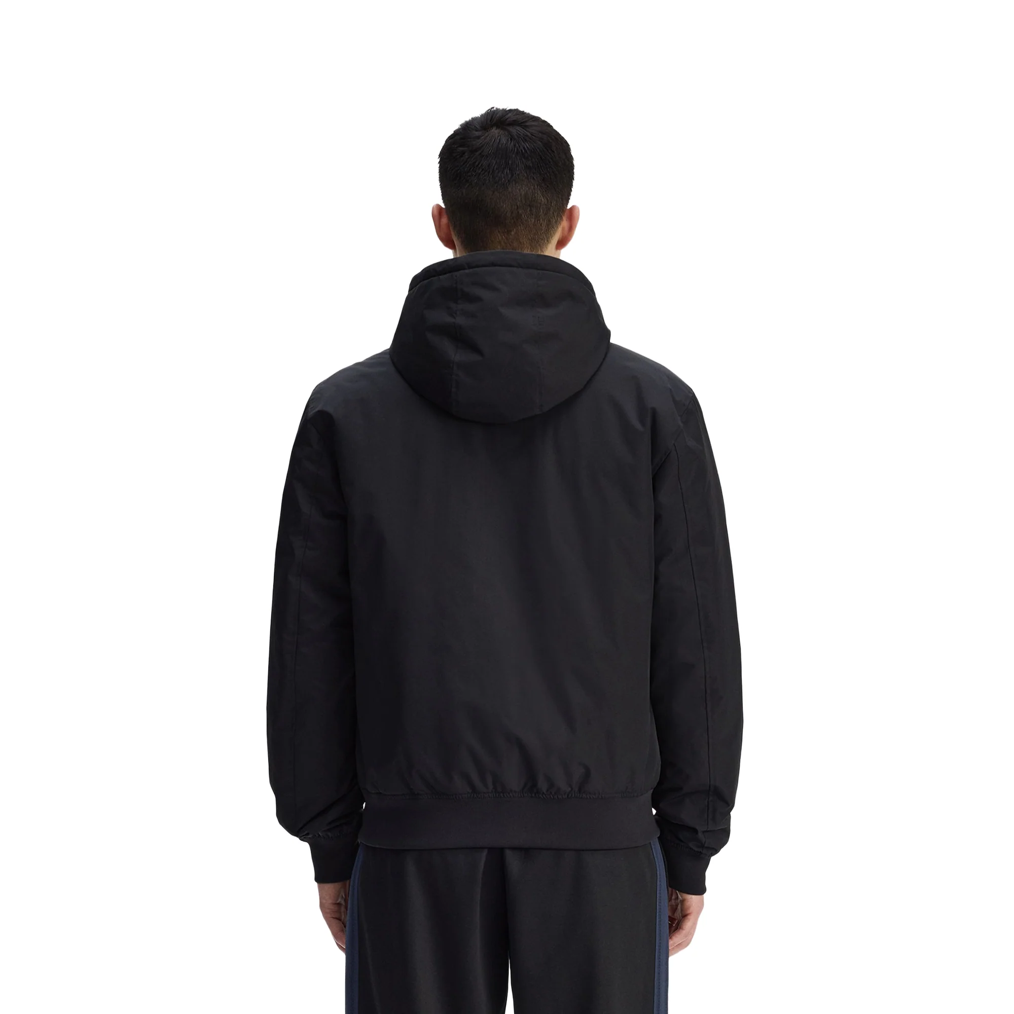 Fred Perry Hooded Brentham Jacket Black - Image 3