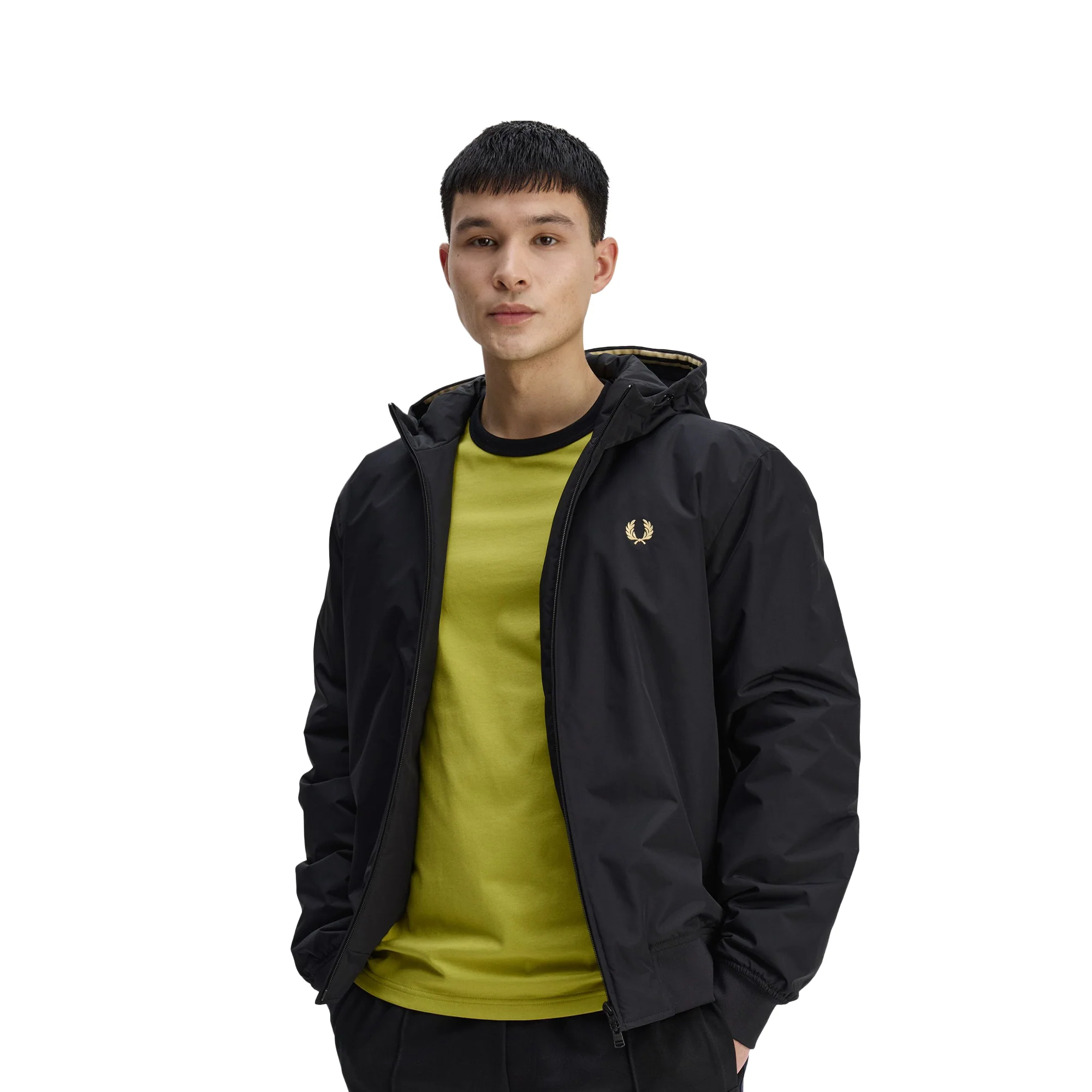 Fred Perry Hooded Brentham Jacket Black - Image 4