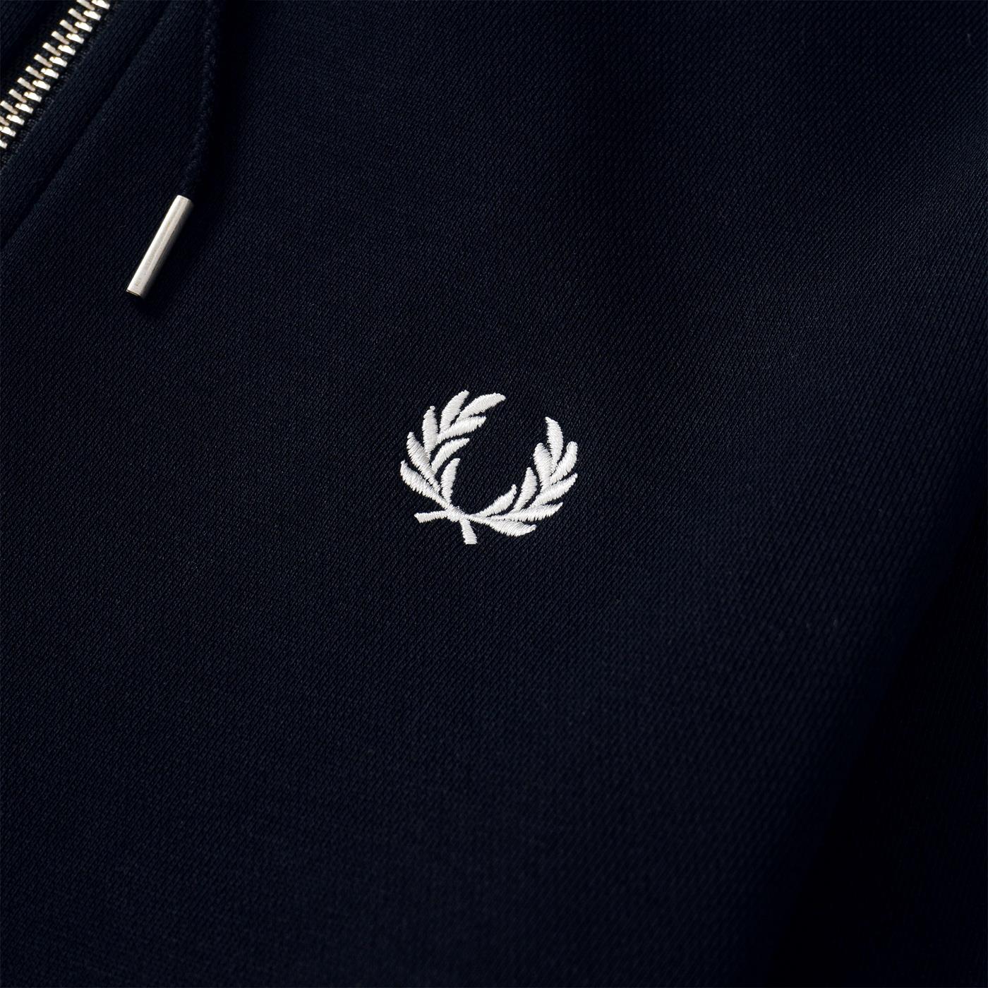 Fred Perry Hooded Full-Zip Jacket Navy - Image 2