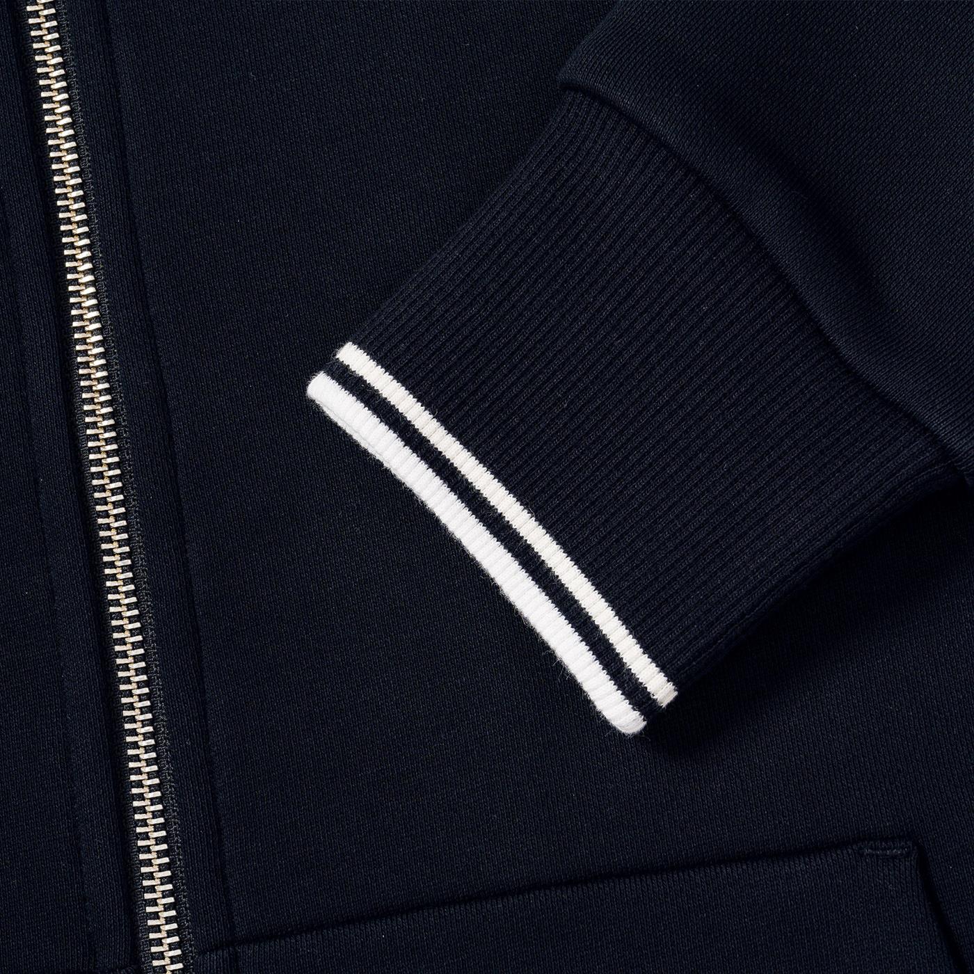 Fred Perry Hooded Full-Zip Jacket Navy - Image 5