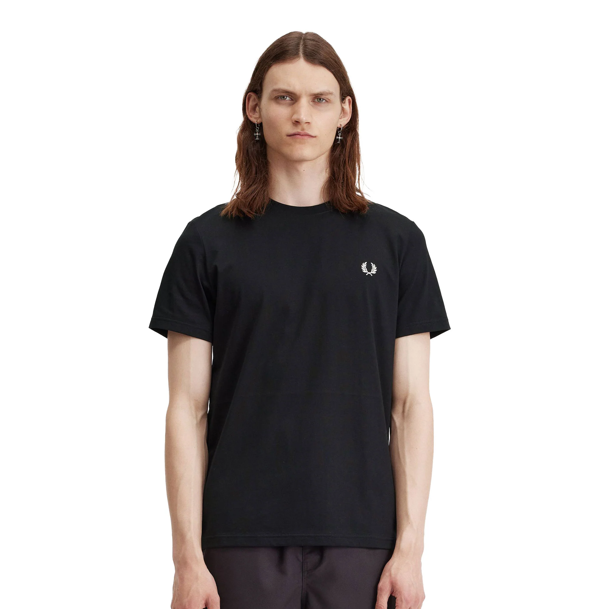 Fred Perry Laurel Wreath Graphic T-Shirt Black - Image 2