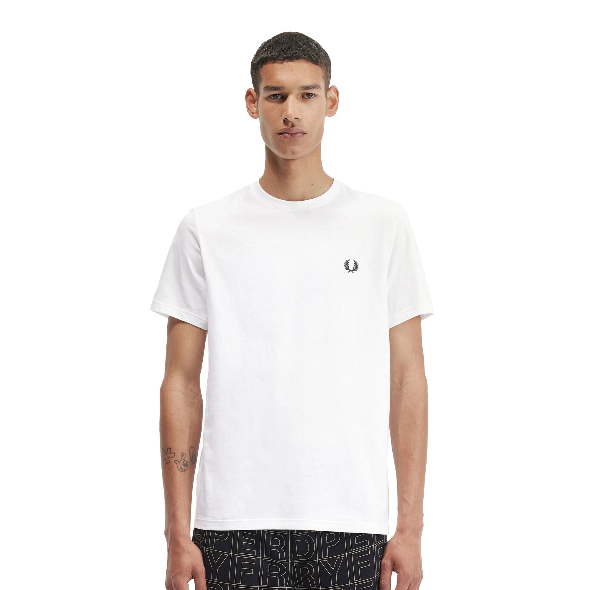 Fred Perry Laurel Wreath Graphic T-Shirt White - Image 2