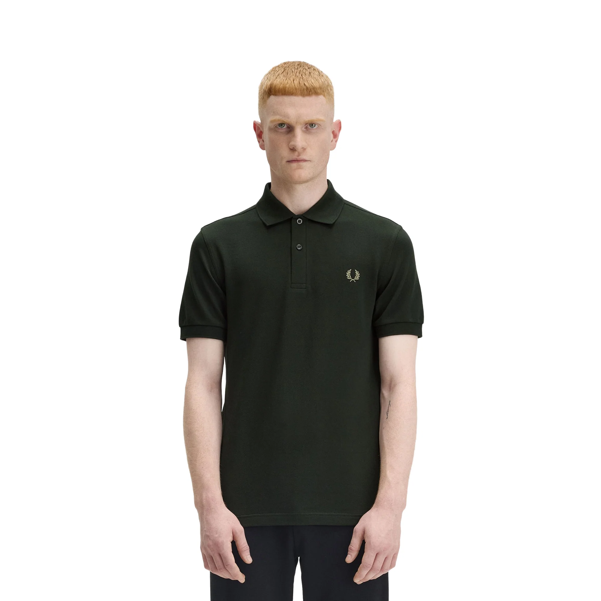 Fred Perry M6000 Polo Shirt Night Green/Olive Mint