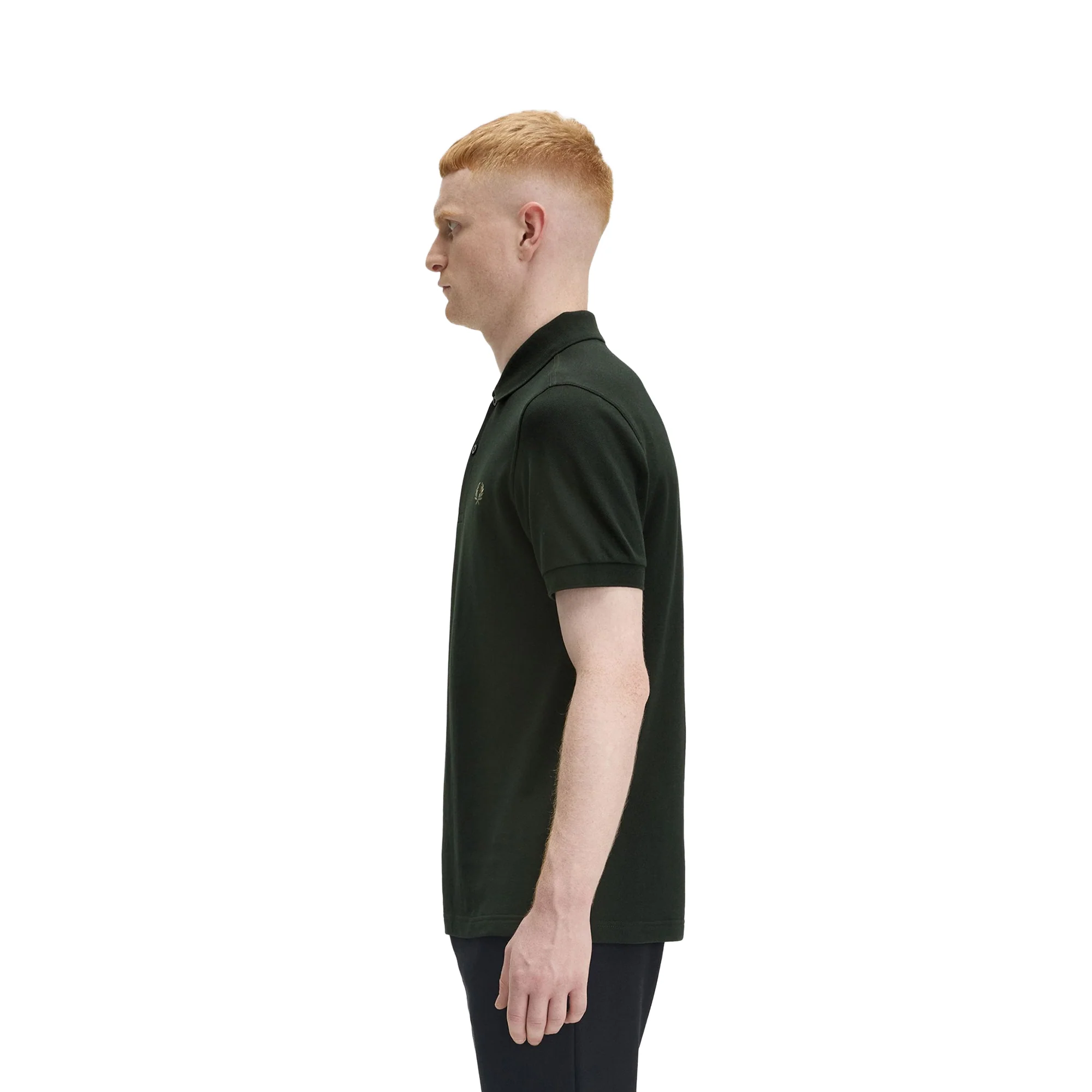 Fred Perry M6000 Polo Shirt Night Green/Olive Mint - Image 2