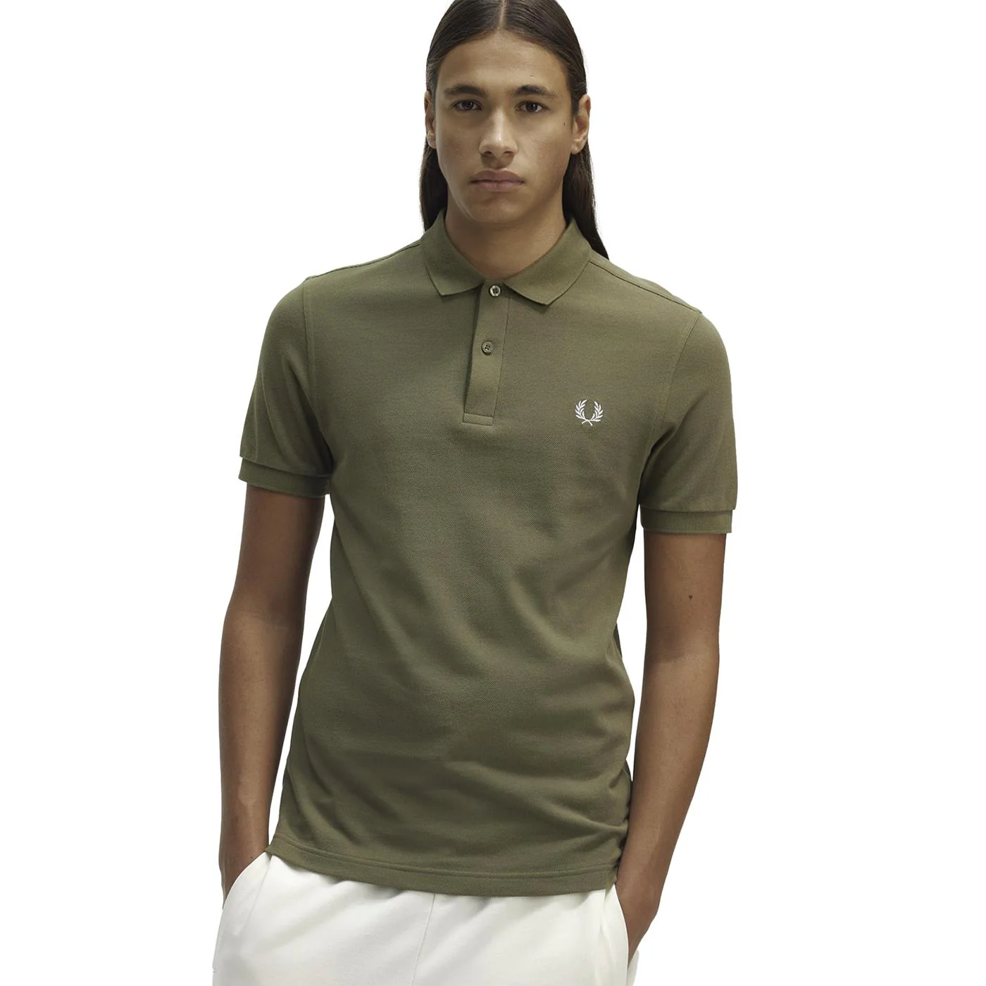 Fred Perry M6000 Polo Shirt Uniform Green - Image 2
