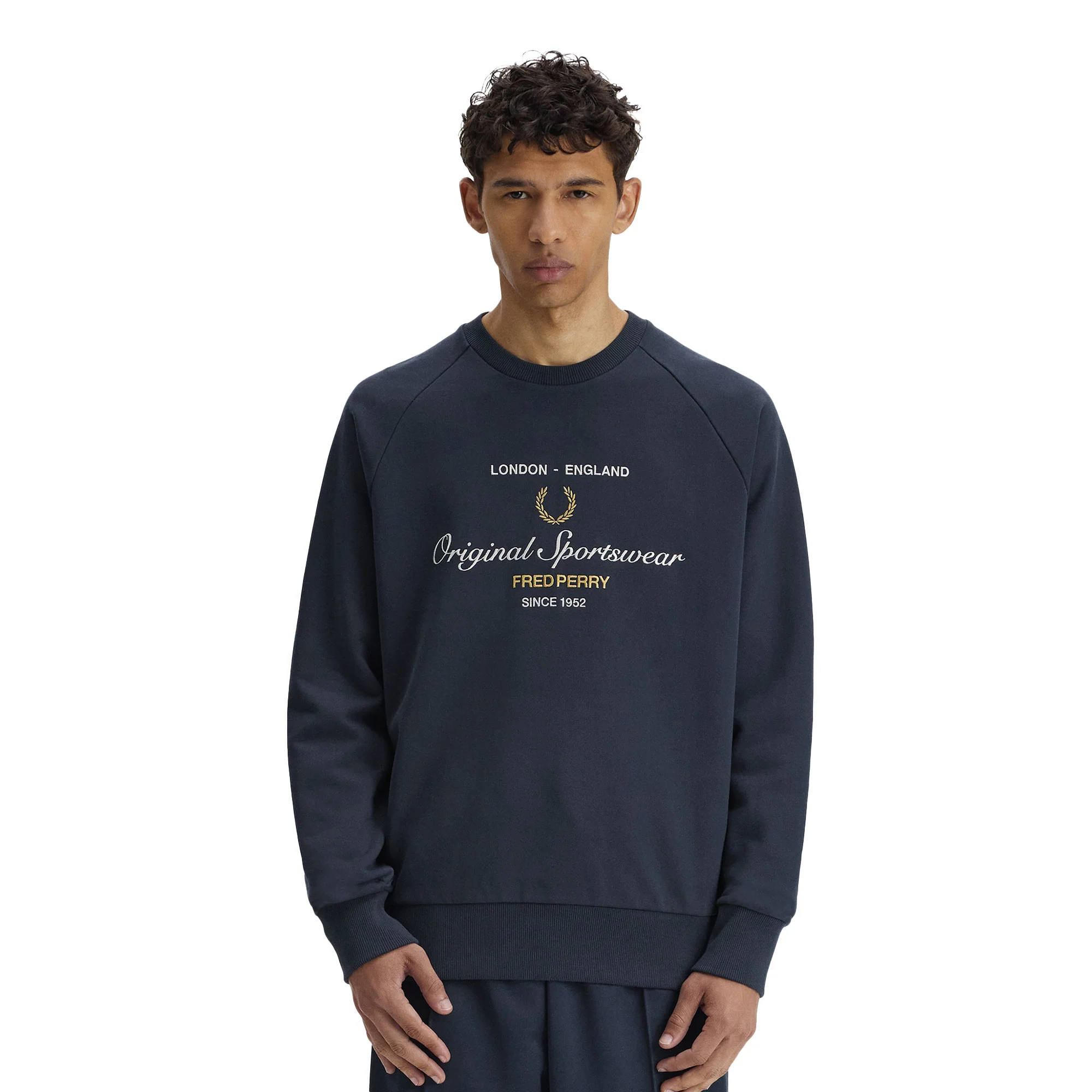 Fred Perry Original Sportswear Sweatshirt Tennis Blue