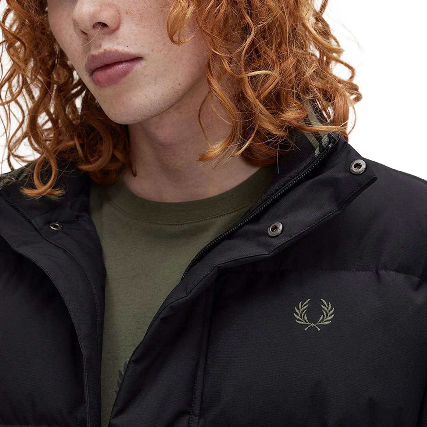 Fred Perry Padded Pocket Detail Jacket Black - Image 3