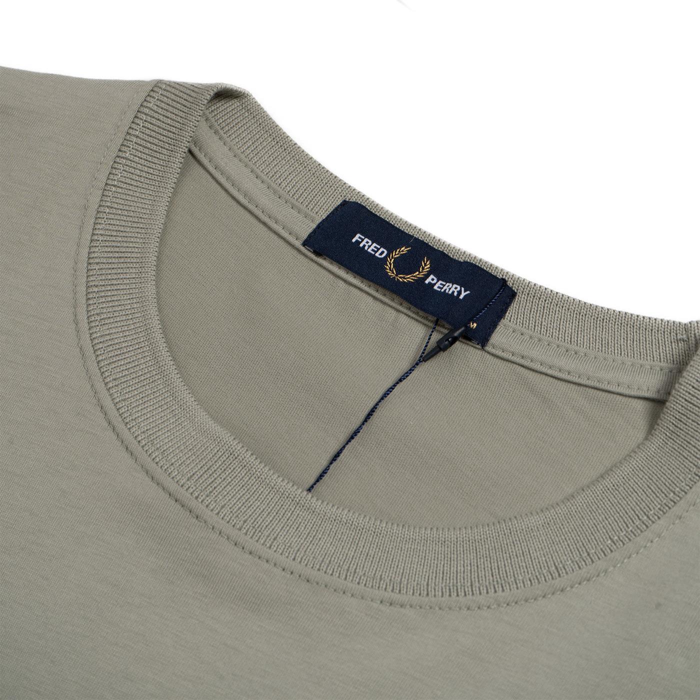 Fred Perry Printed Laurel Wreath T-Shirt Seagrass - Image 3
