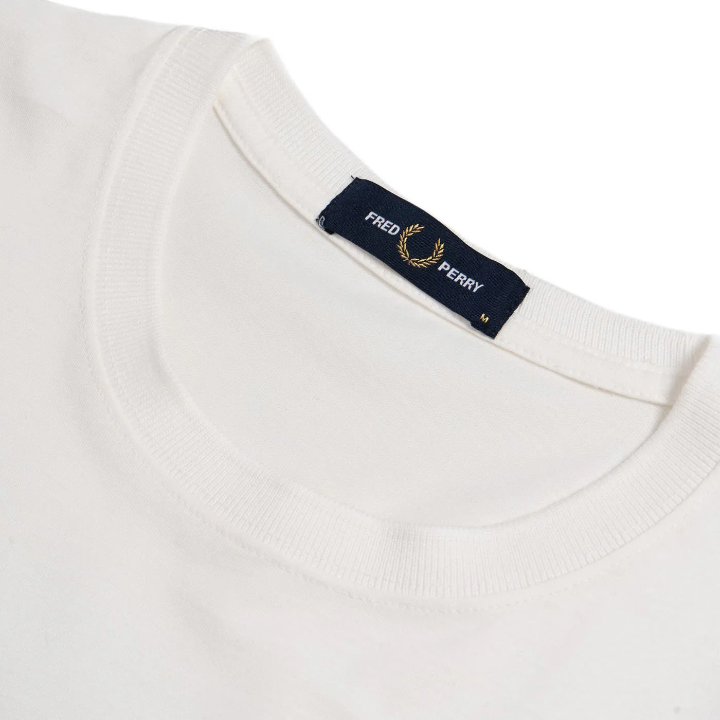 Fred Perry Printed Laurel Wreath T-Shirt Snow White - Image 4