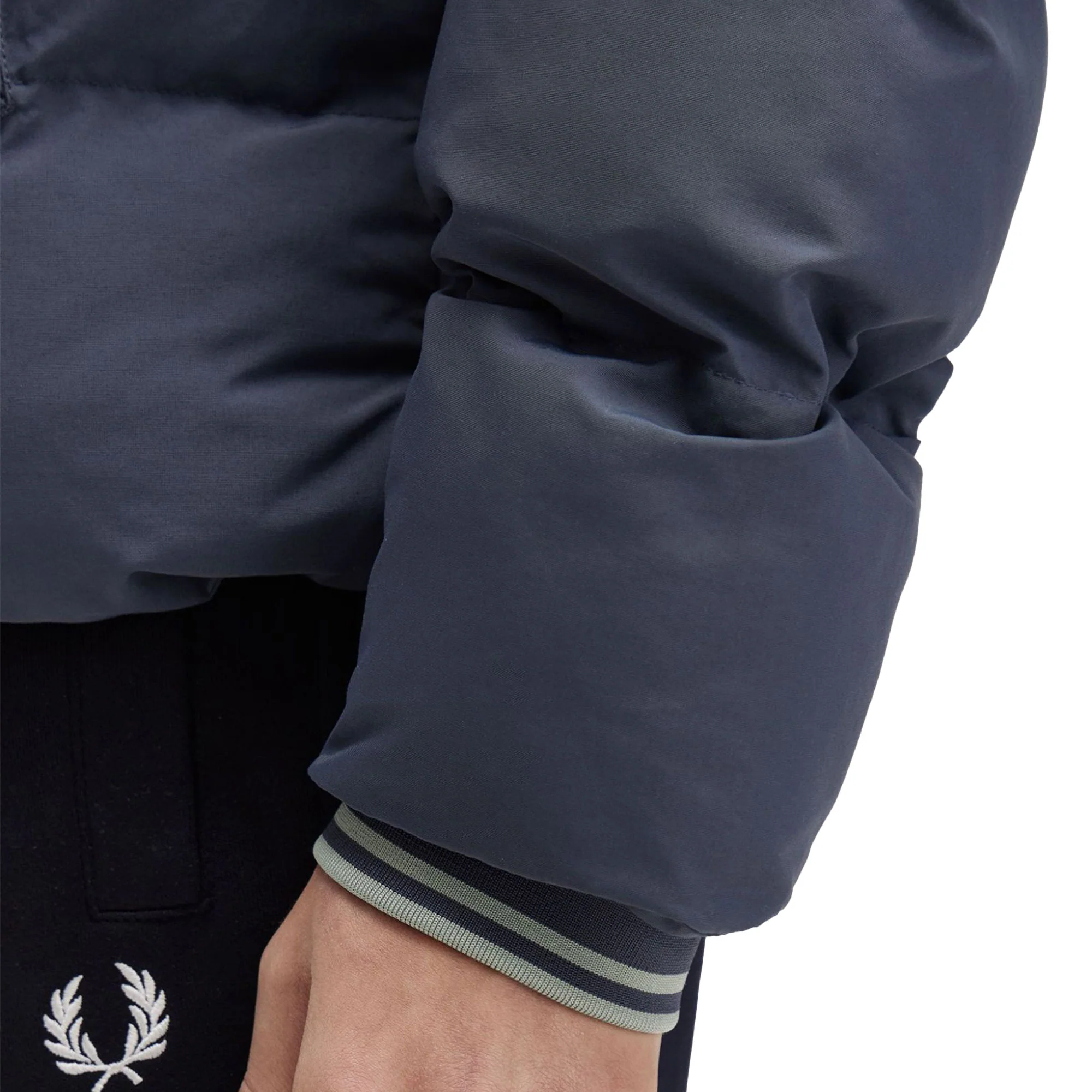 Fred Perry Raglan Sleeve Padded Jacket Dark Airforce - Image 5