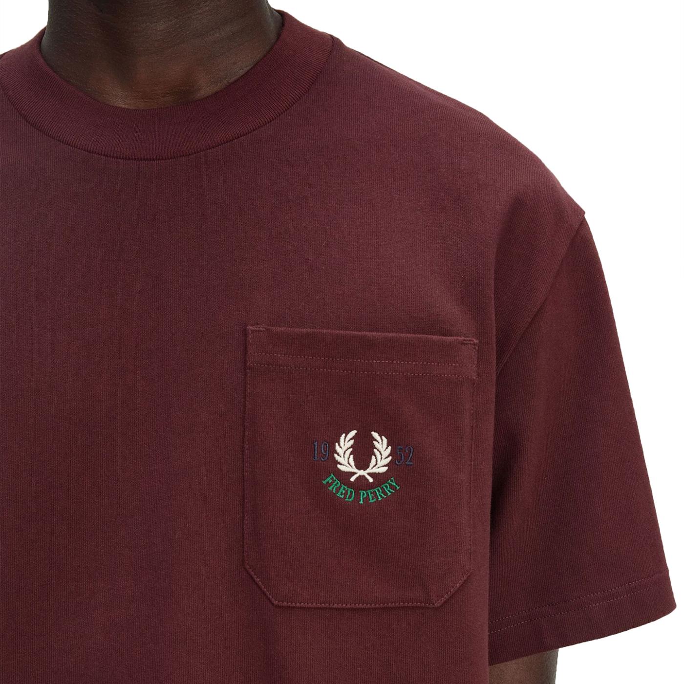 Fred Perry Relaxed 1952 T-Shirt Oxblood - Image 4