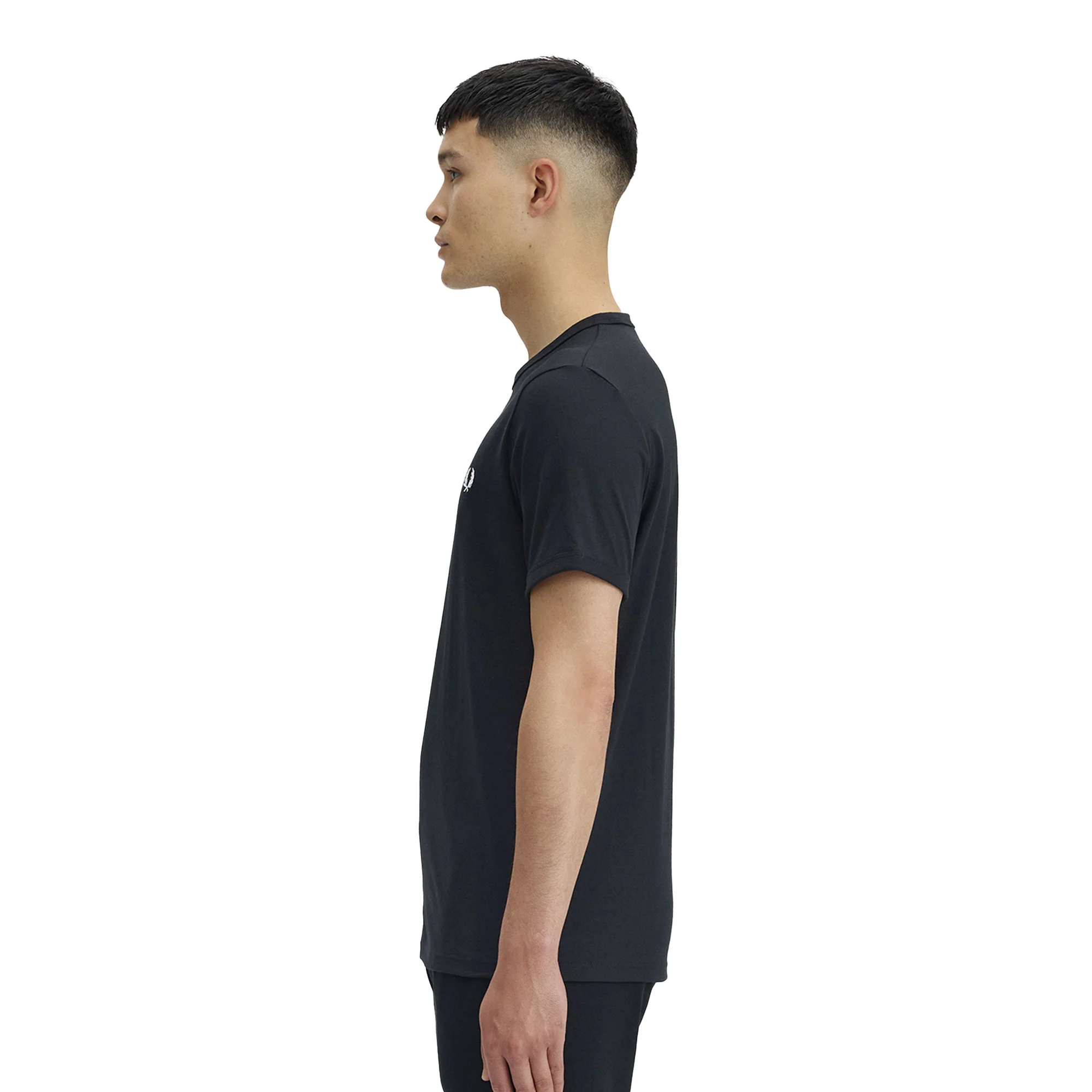 Fred Perry Ringer T-Shirt Black - Image 2