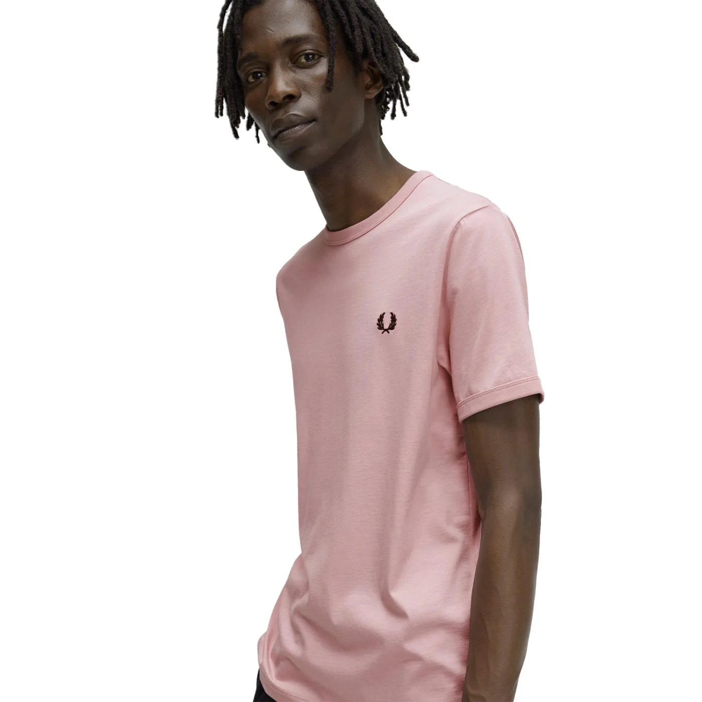 Fred Perry Ringer T-Shirt Chalky Pink - Image 3