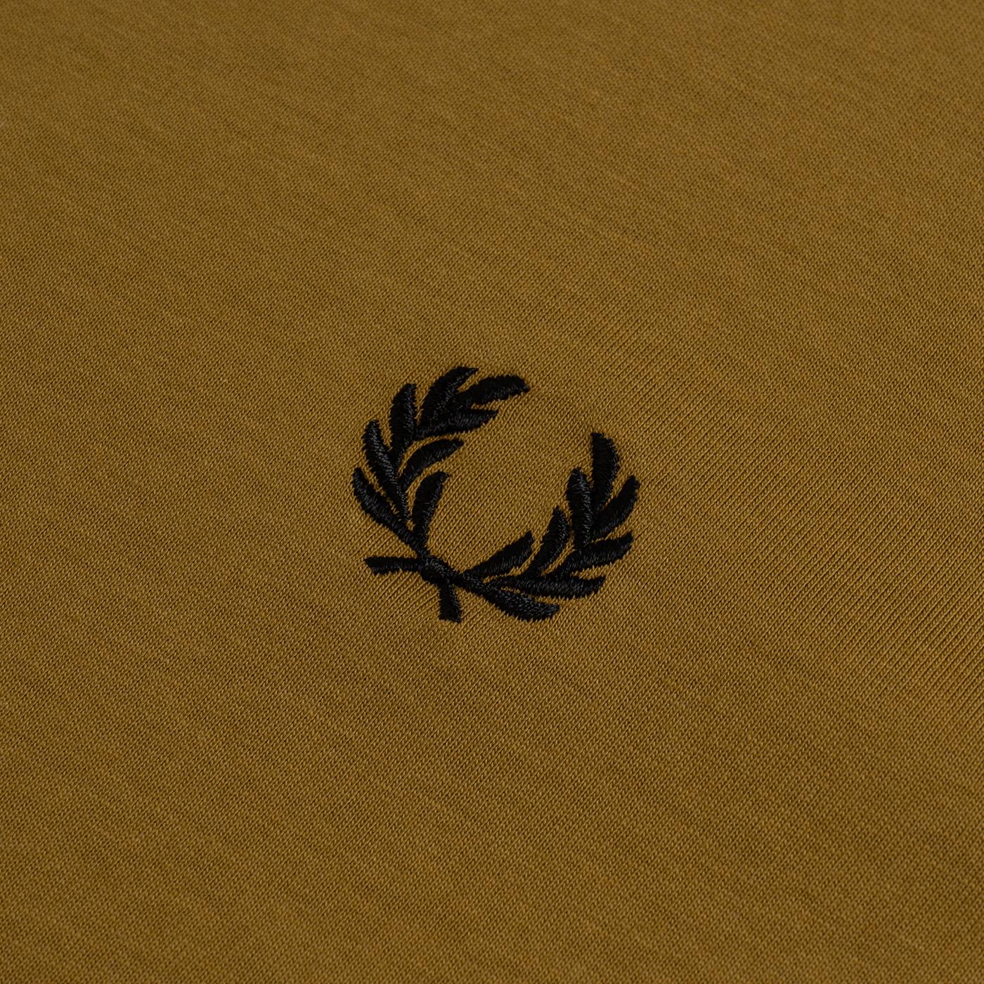 Fred Perry Ringer T-Shirt Dark Caramel - Image 3