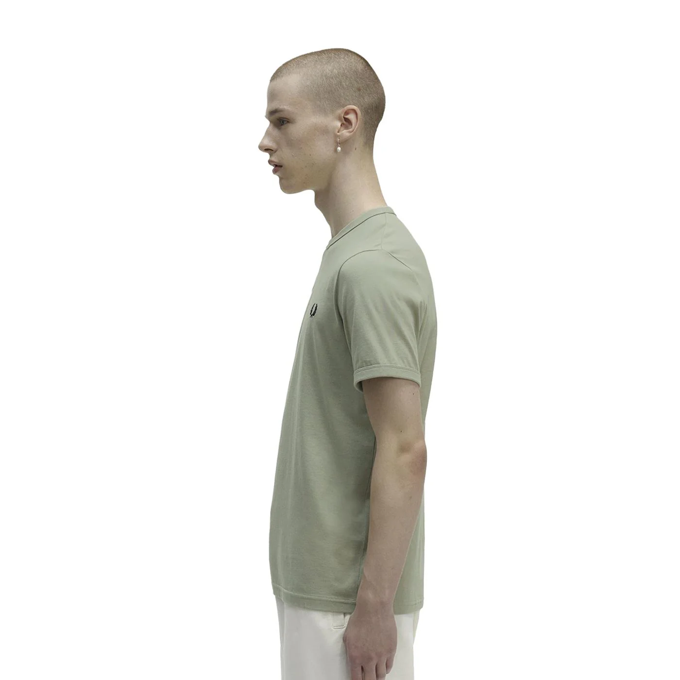 Fred Perry Ringer T-Shirt Seagrass - Image 2