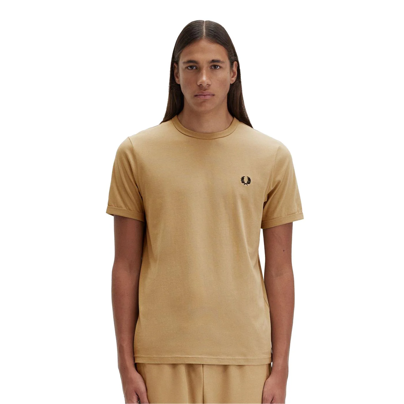 Fred Perry Ringer T-Shirt Warm Stone
