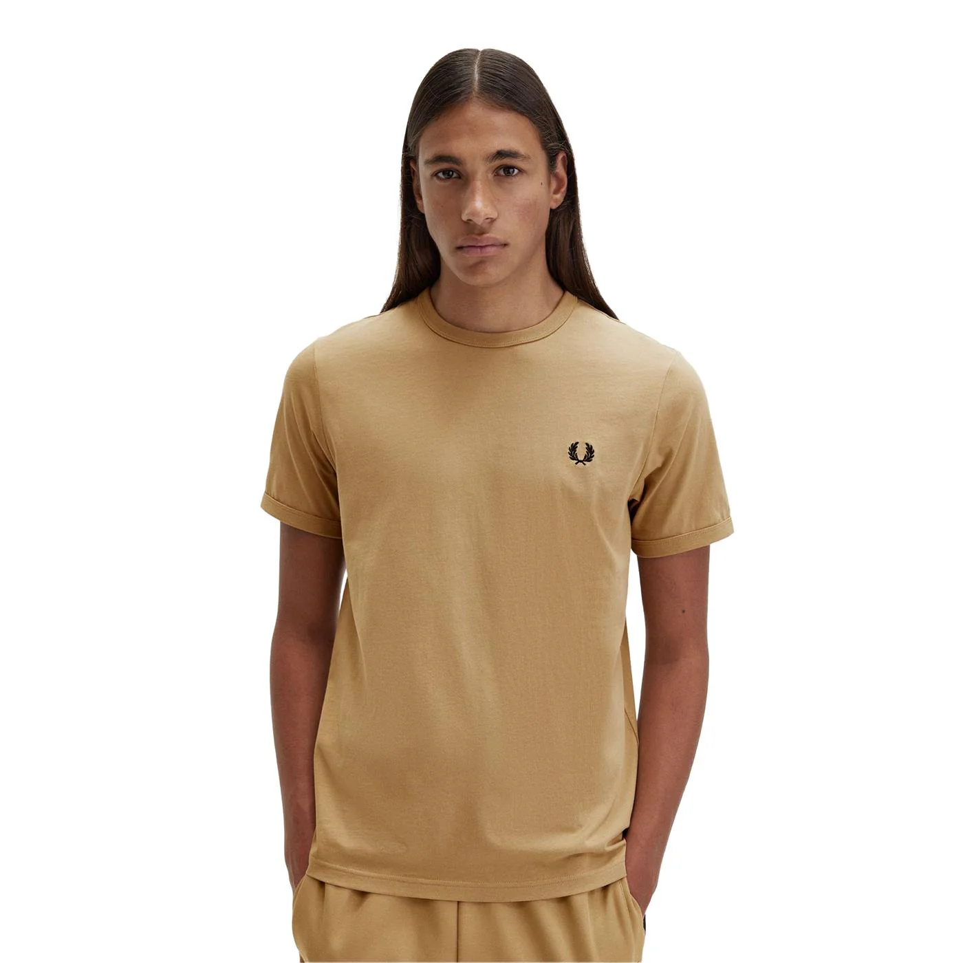 Fred Perry Ringer T-Shirt Warm Stone - Image 3